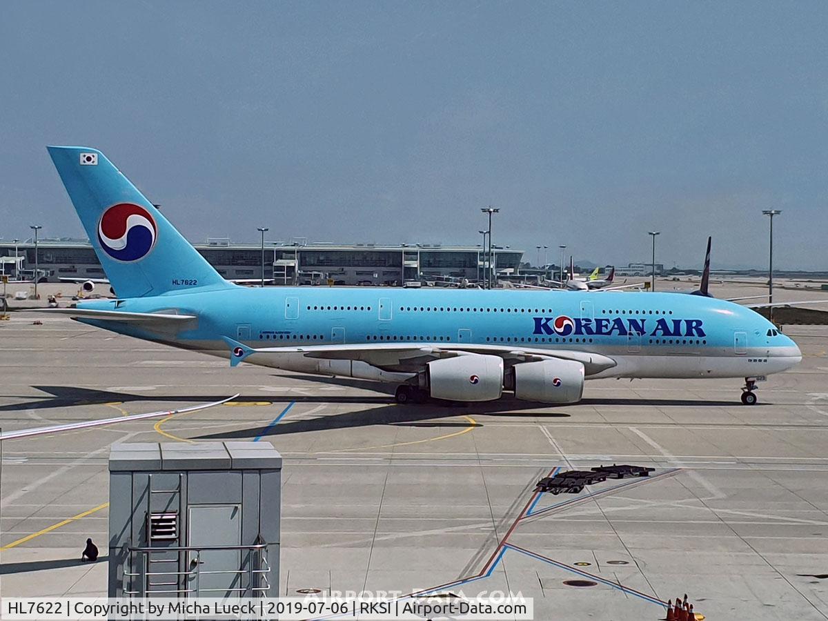 HL7622, 2013 Airbus A380-861 C/N 128, At Incheon