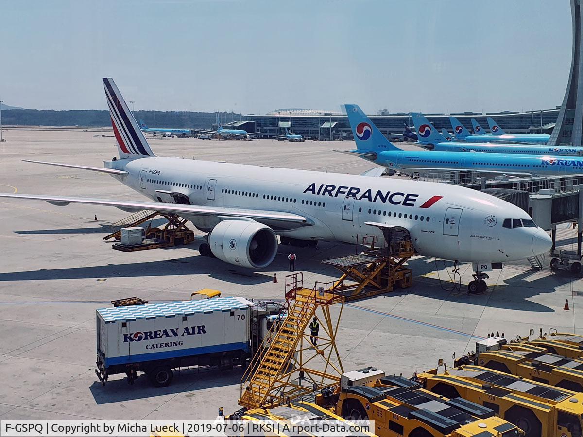 F-GSPQ, 2001 Boeing 777-228/ER C/N 28682, At Incheon