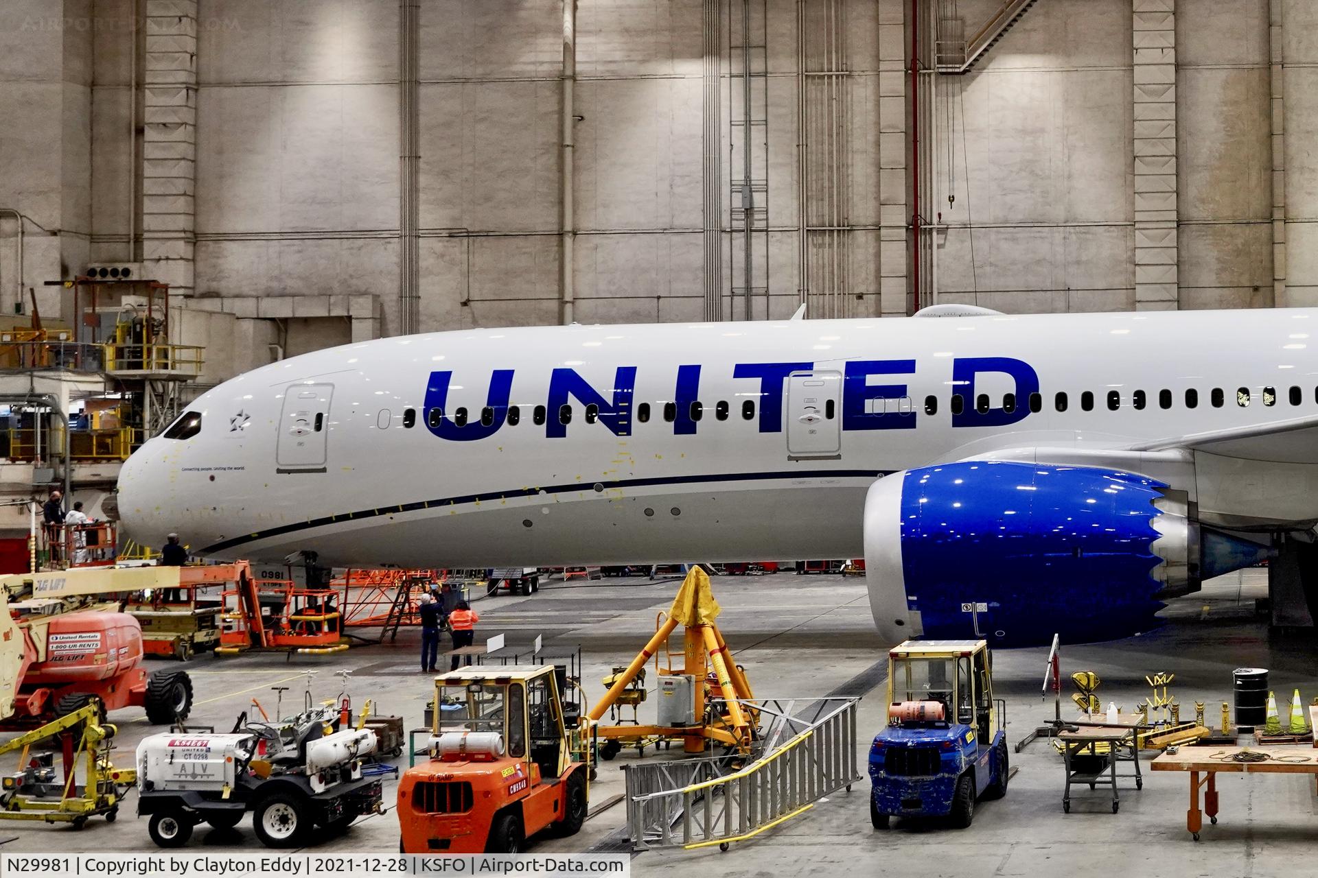 N29981, 2020 Boeing 787-9 Dreamliner Dreamliner C/N 66142, SFO 2021.