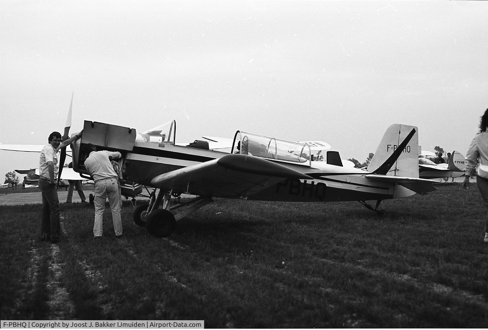 F-PBHQ, Mauboussin M-123 C/N 01, Brienne le Chateau airfield  RSA Rally  1984
