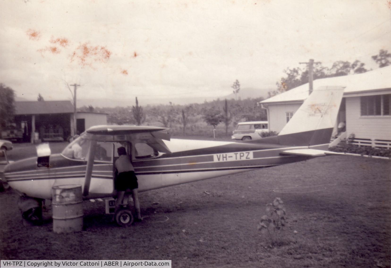 VH-TPZ, 1968 Piper PA-28R-180 Cherokee Arrow C/N 28R-30436, In about 1965 VH-TPZ was a cessna that crash landed on my parents sugarcane farm at 131 El Alamein Road, Abergowrie, North Queensland. The pilot was trying to fly from Townsville to Cairns with one passenger but became lost due to low clouds.