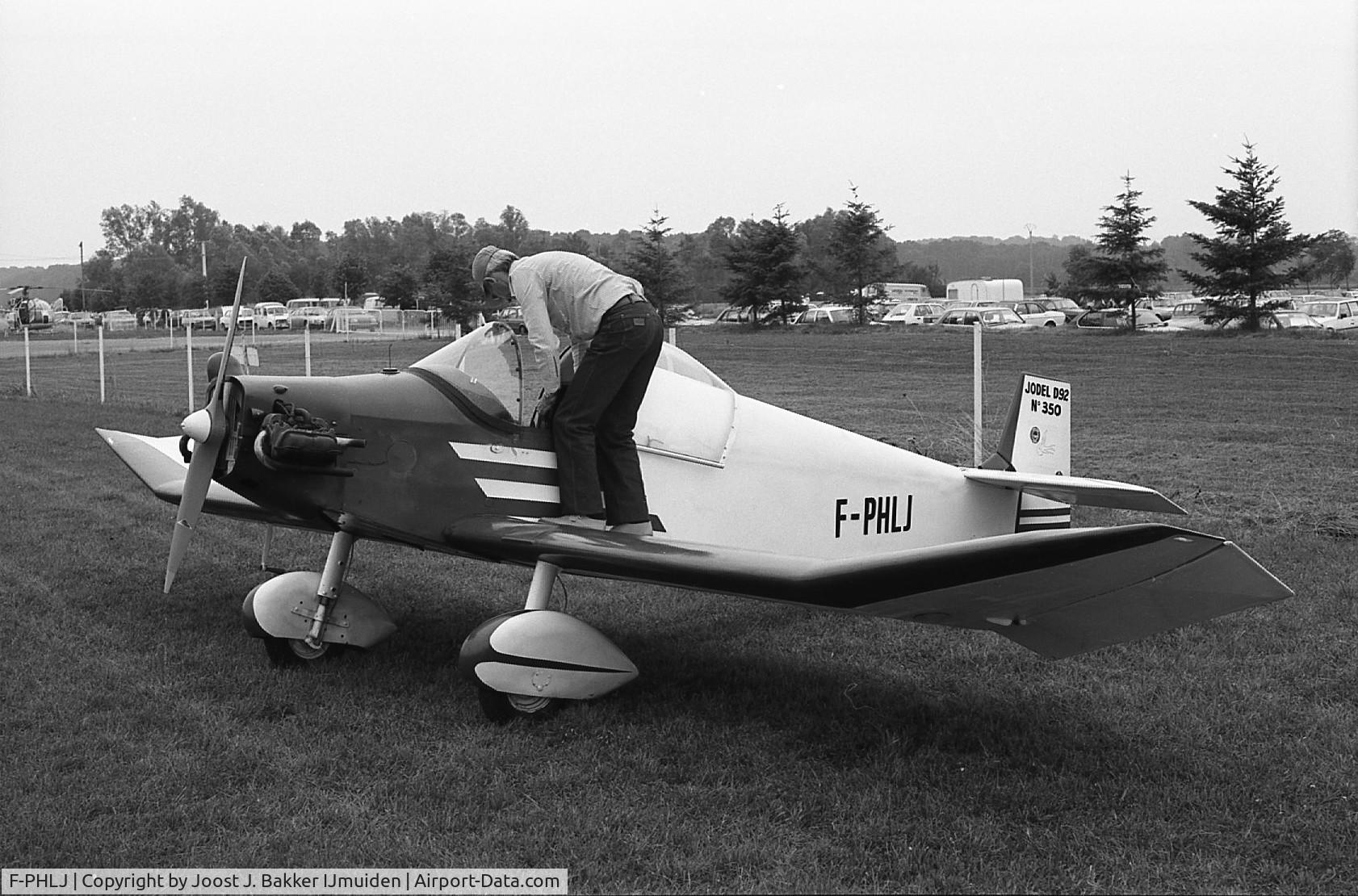 F-PHLJ, Jodel D-92 Bebe C/N 350, Brienne le Chateau airfield  RSA Rally  1984