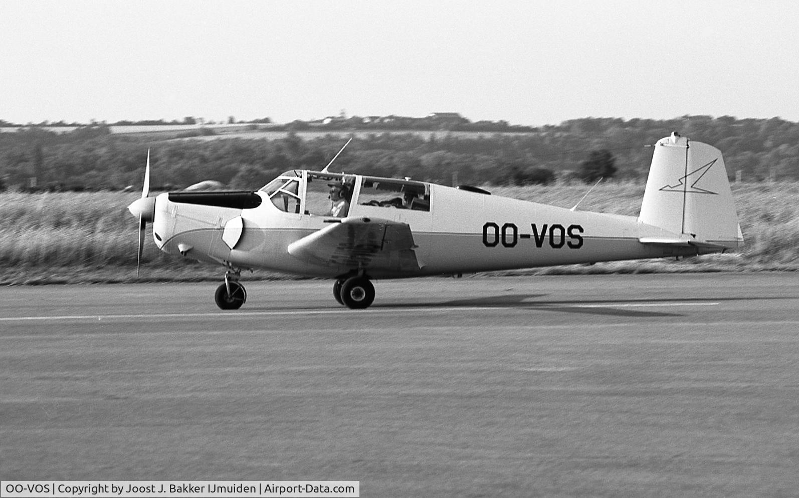 OO-VOS, 1962 Saab 91D Safir C/N 91-434, Brienne le Chateau airfield  RSA Rally  1984