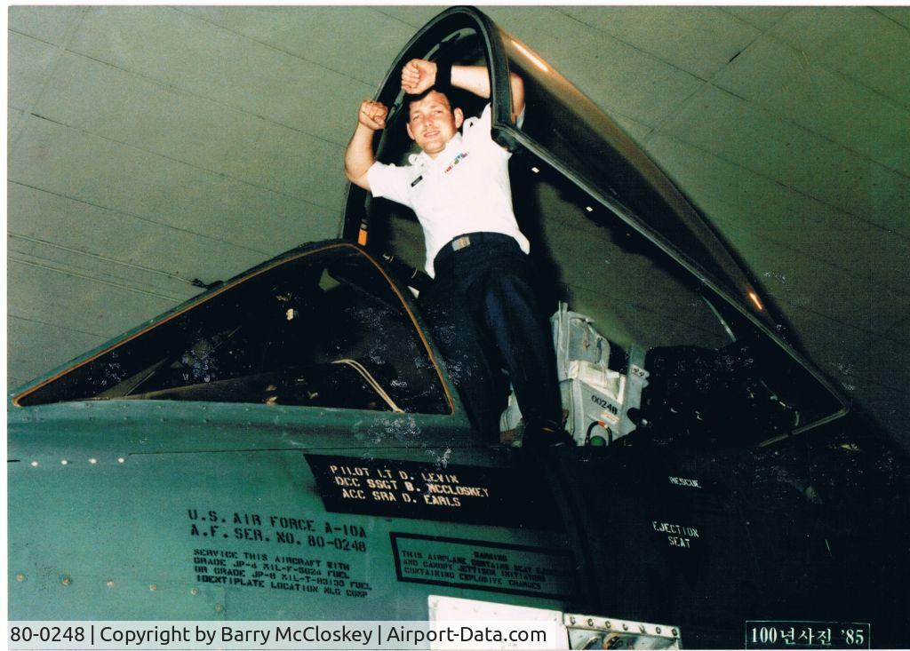 80-0248, 1980 Fairchild Republic A-10A Thunderbolt II C/N A10-0598, Reenlisted on this Bird