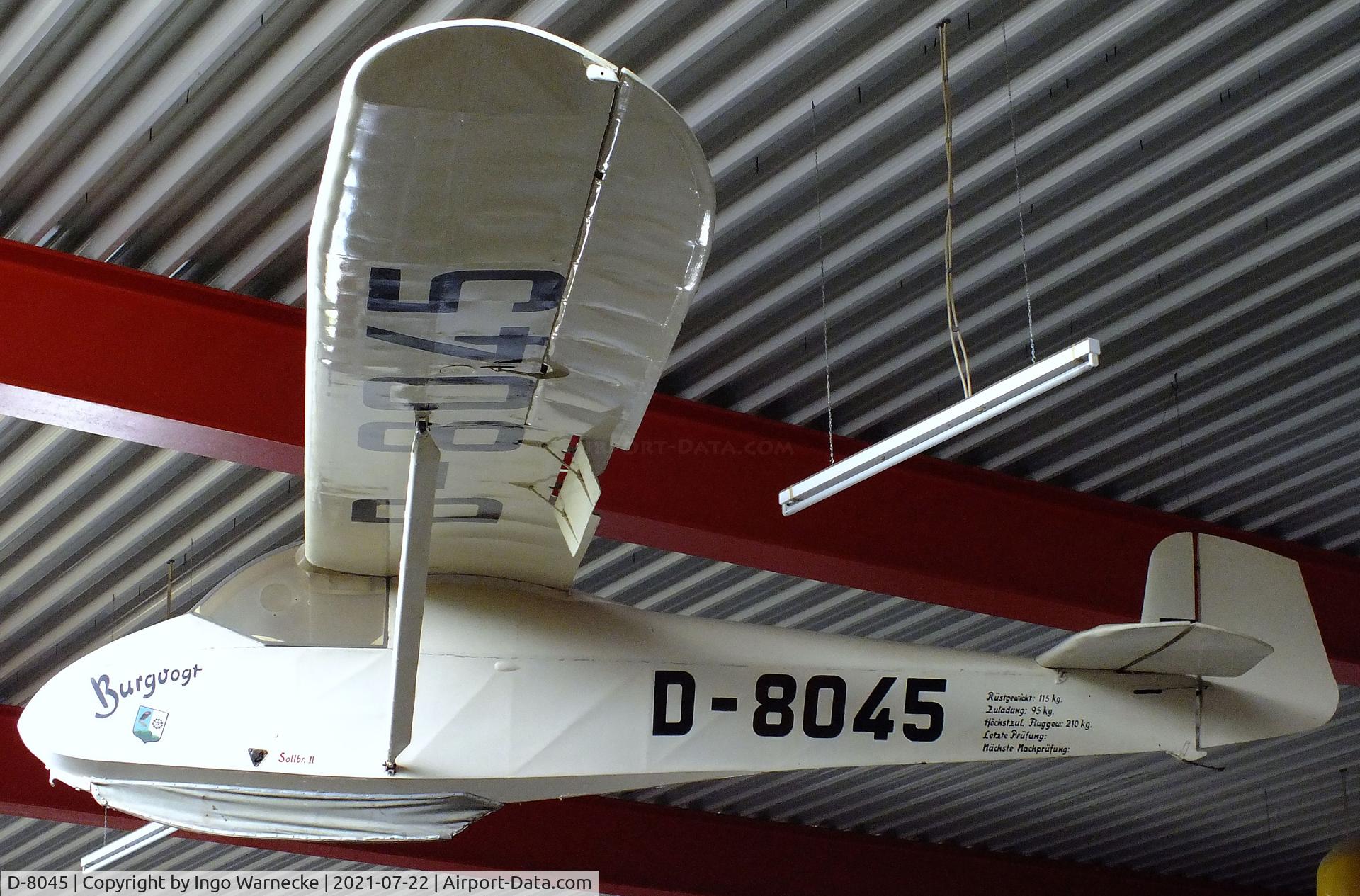 D-8045, Hutter H-17B C/N Not found D-8045, Hütter H-17B at the Flugausstellung P. Junior, Hermeskeil