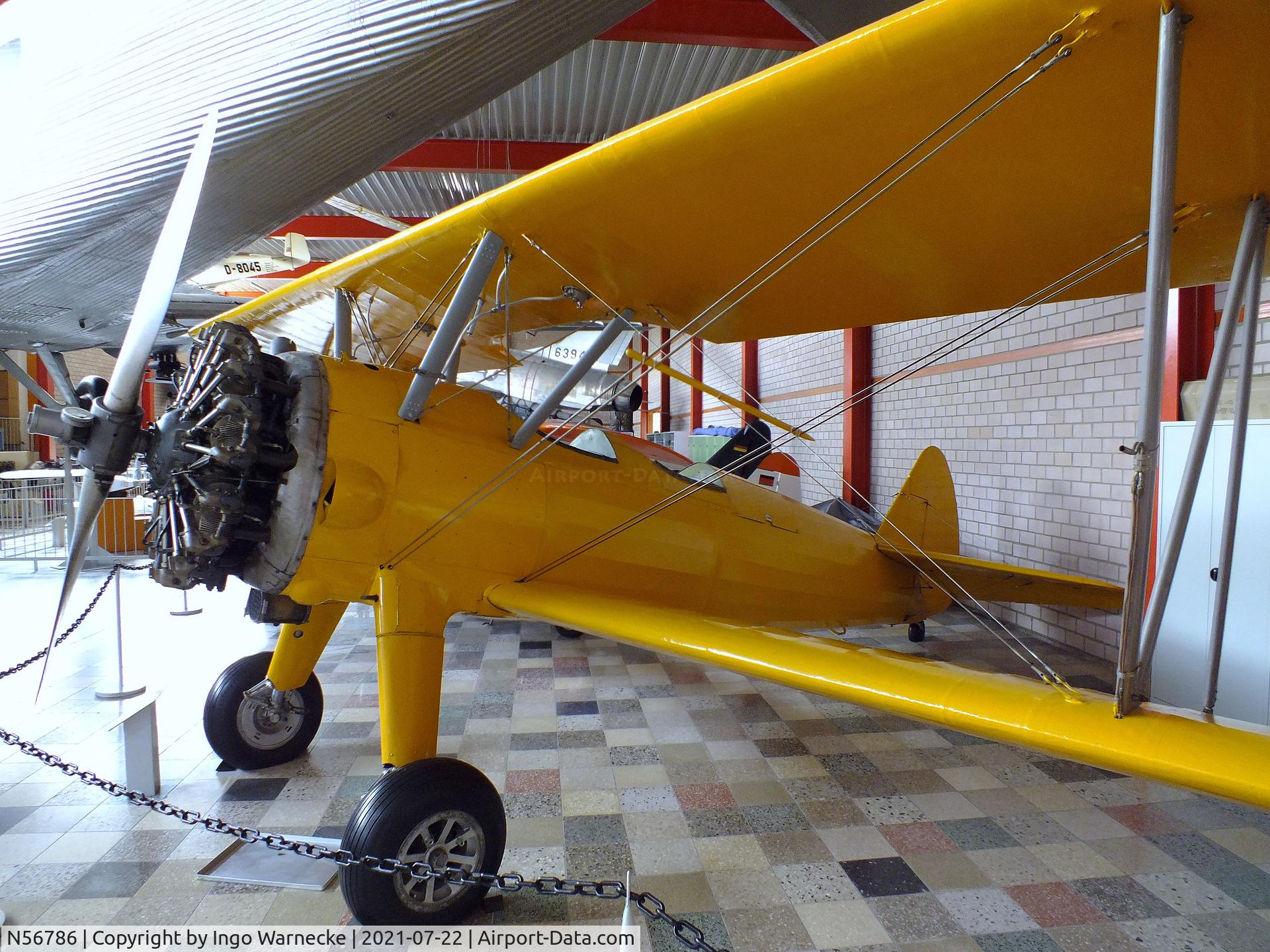 N56786, Boeing A75N1 C/N 75-521, Boeing A75N1 (Stearman PT-17) at the Flugausstellung P. Junior, Hermeskeil