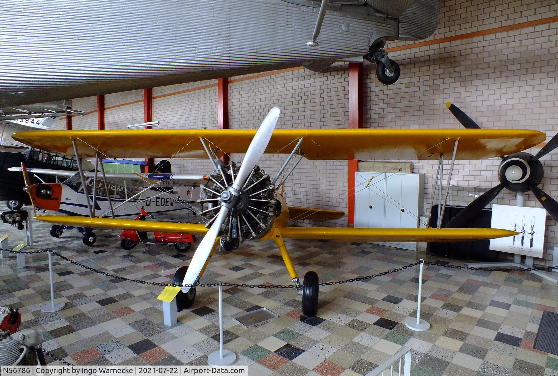 N56786, Boeing A75N1 C/N 75-521, Boeing A75N1 (Stearman PT-17) at the Flugausstellung P. Junior, Hermeskeil