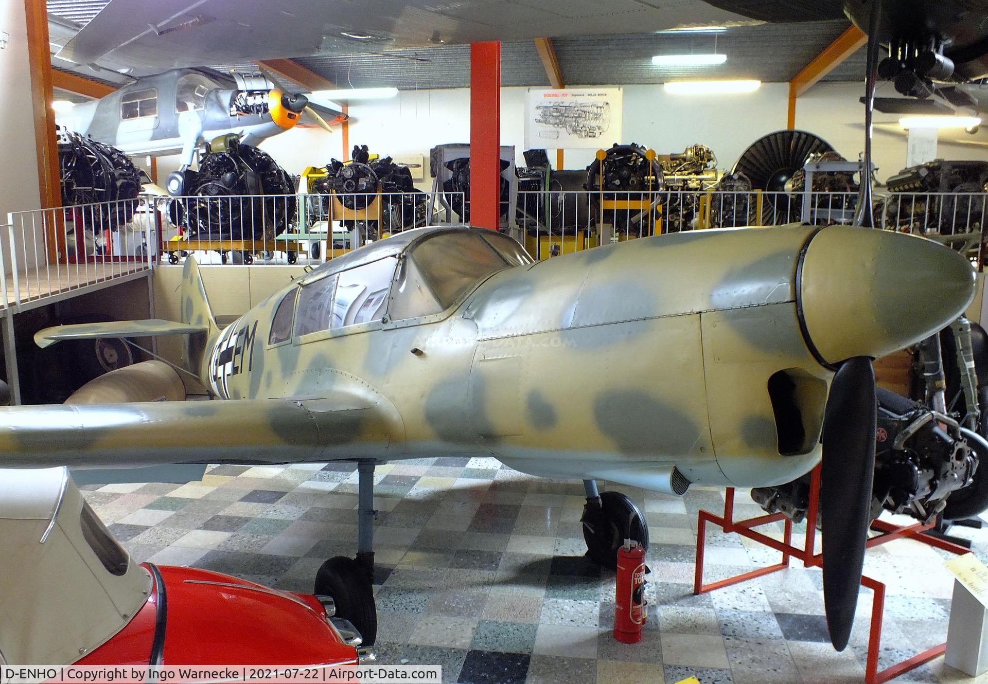 D-ENHO, Nord 1002 Pingouin II C/N 091, SNCAN Nord N.1002 Pingouin II (Messerschmitt Bf 108 Taifun built after WW II in France with Renault 6Q engine)  at the Flugausstellung P. Junior, Hermeskeil