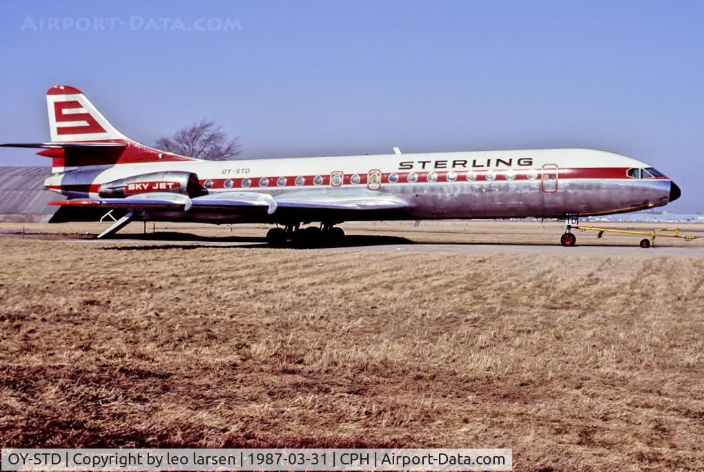 OY-STD, 1968 Sud Aviation SE-210 Caravelle 10B3 Super B C/N 238, Copenhagen 31.3.1987