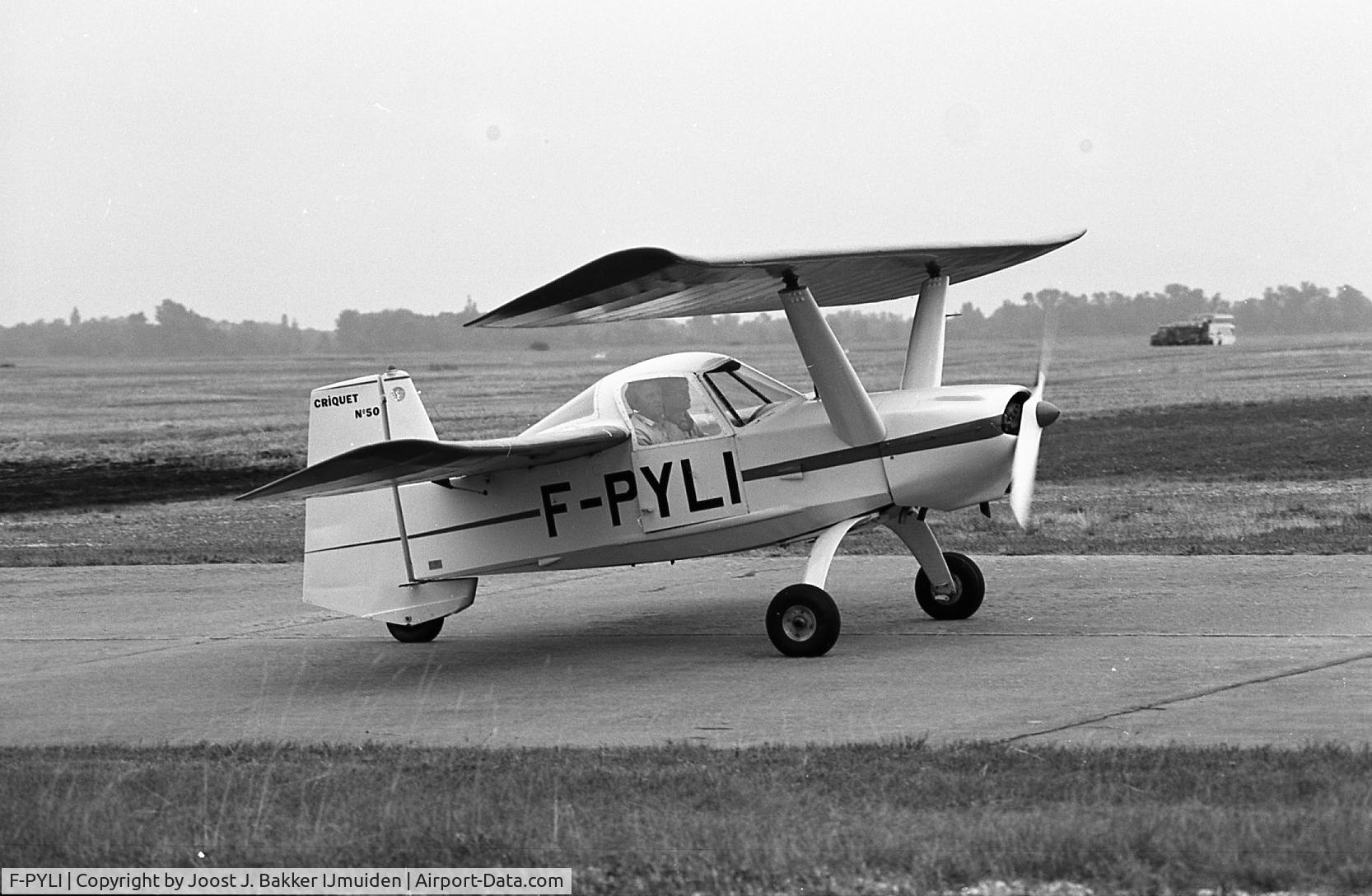 F-PYLI, Croses LC-6 Criquet C/N 50, Brienne le Chateau airfield  RSA Rally  1984