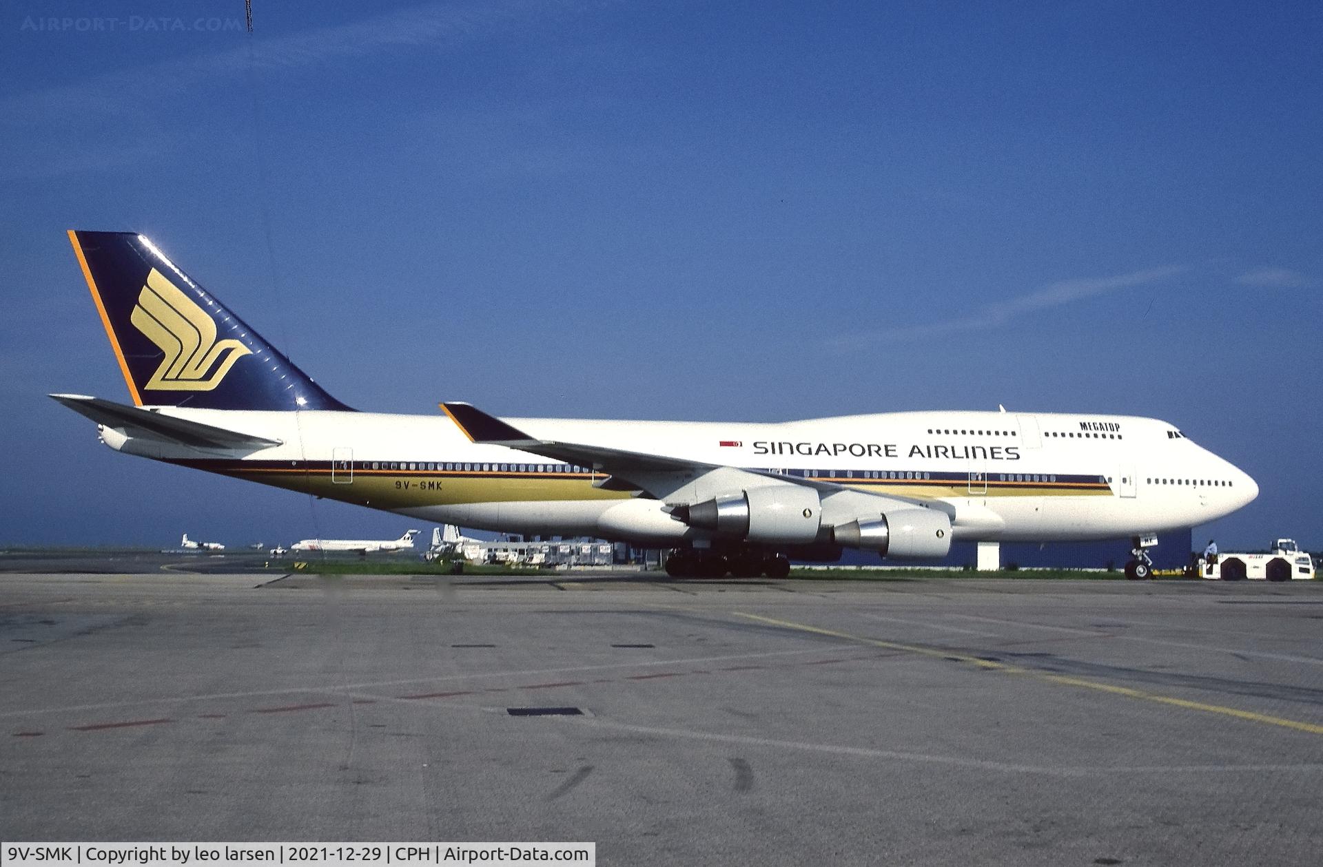 9V-SMK, 1991 Boeing 747-412 C/N 25127, Copenhagen
