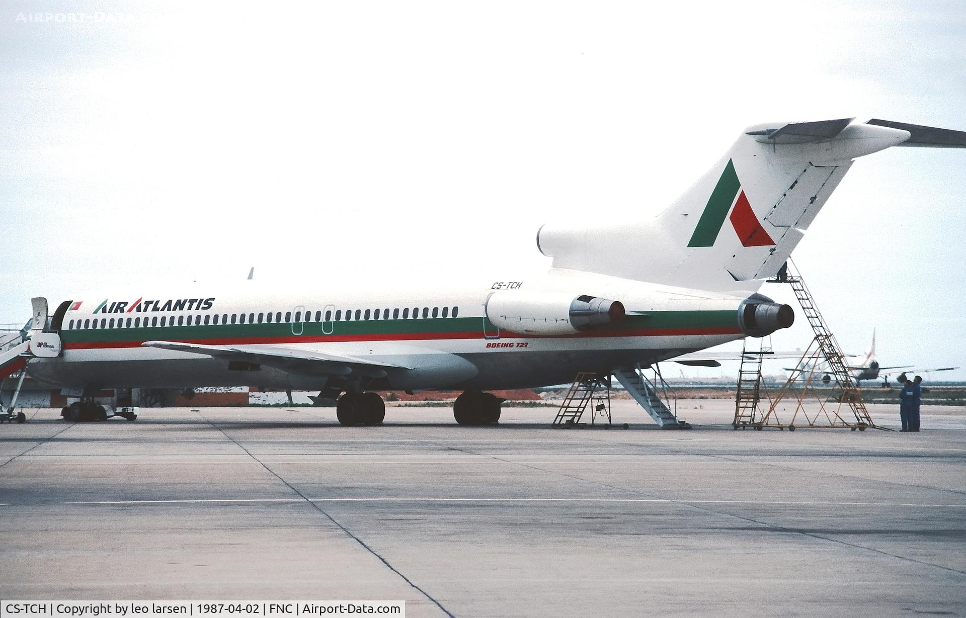 CS-TCH, 1978 Boeing 727-232 C/N 21472, Funchal 2.4.1987