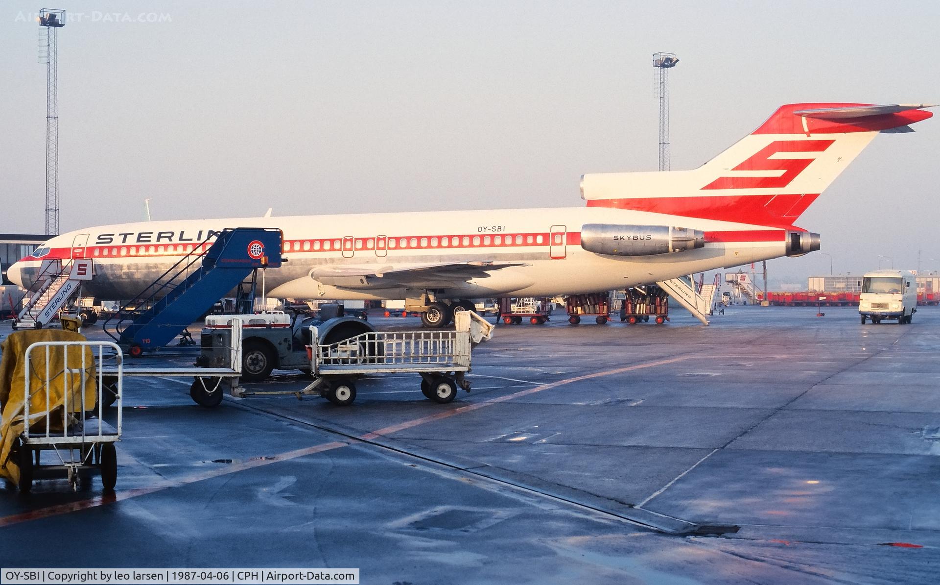 OY-SBI, 1983 Boeing 727-270 C/N 23052, Copenhagen 6.4.1987