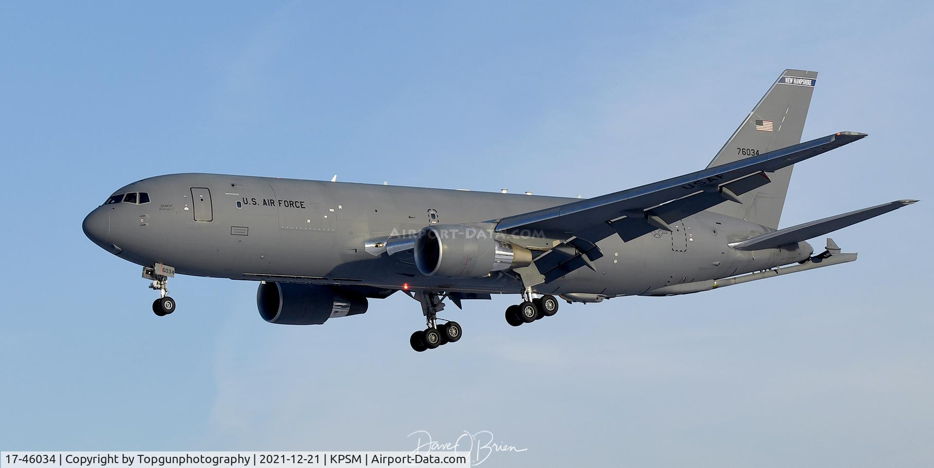 17-46034, 2018 Boeing KC-46A Pegasus C/N 34114, PACK21 landing
