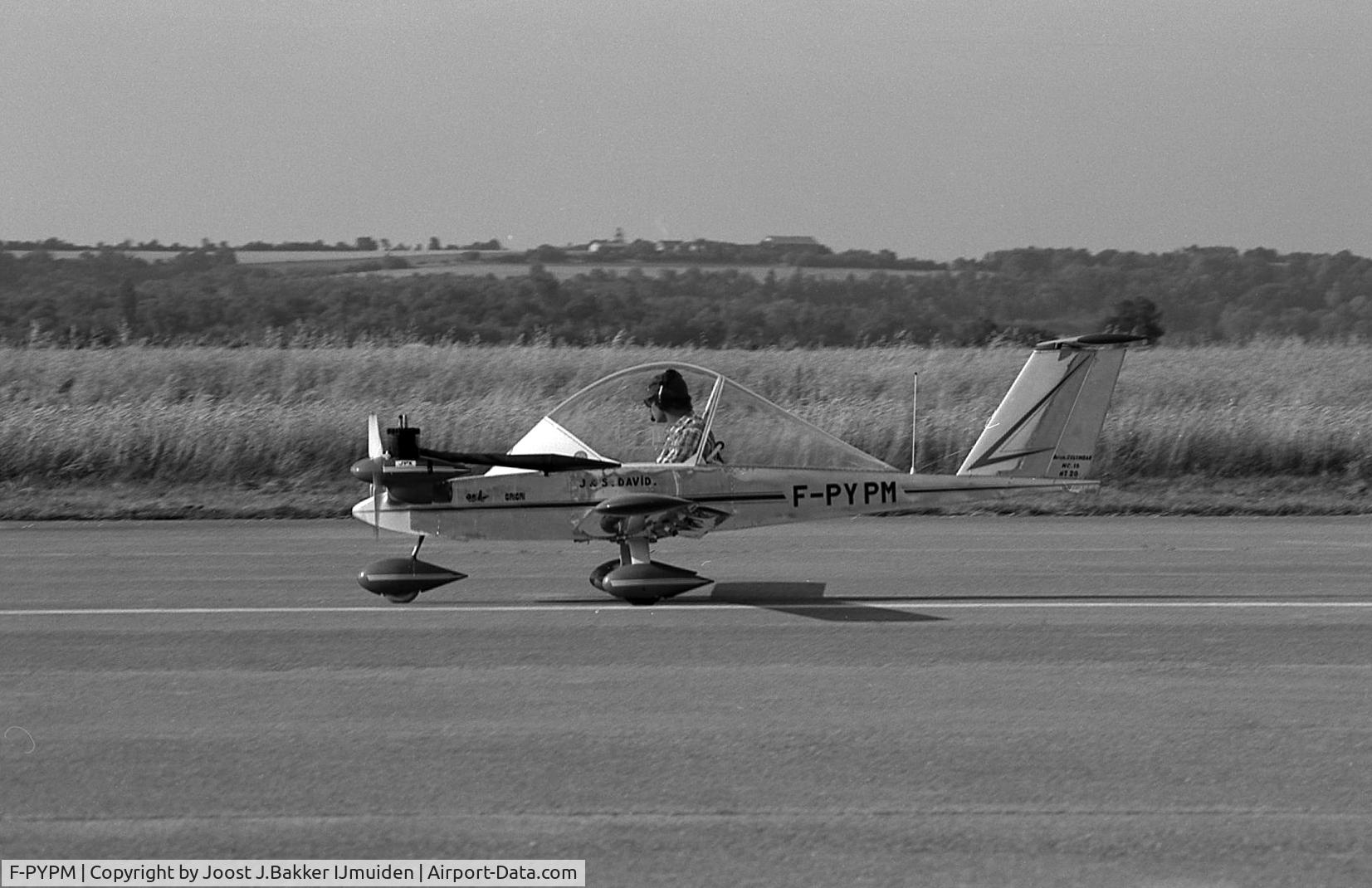 F-PYPM, Colomban MC-15 Cri-Cri (Cricket) C/N 20, Brienne le Chateau airfield  RSA Rally  1984