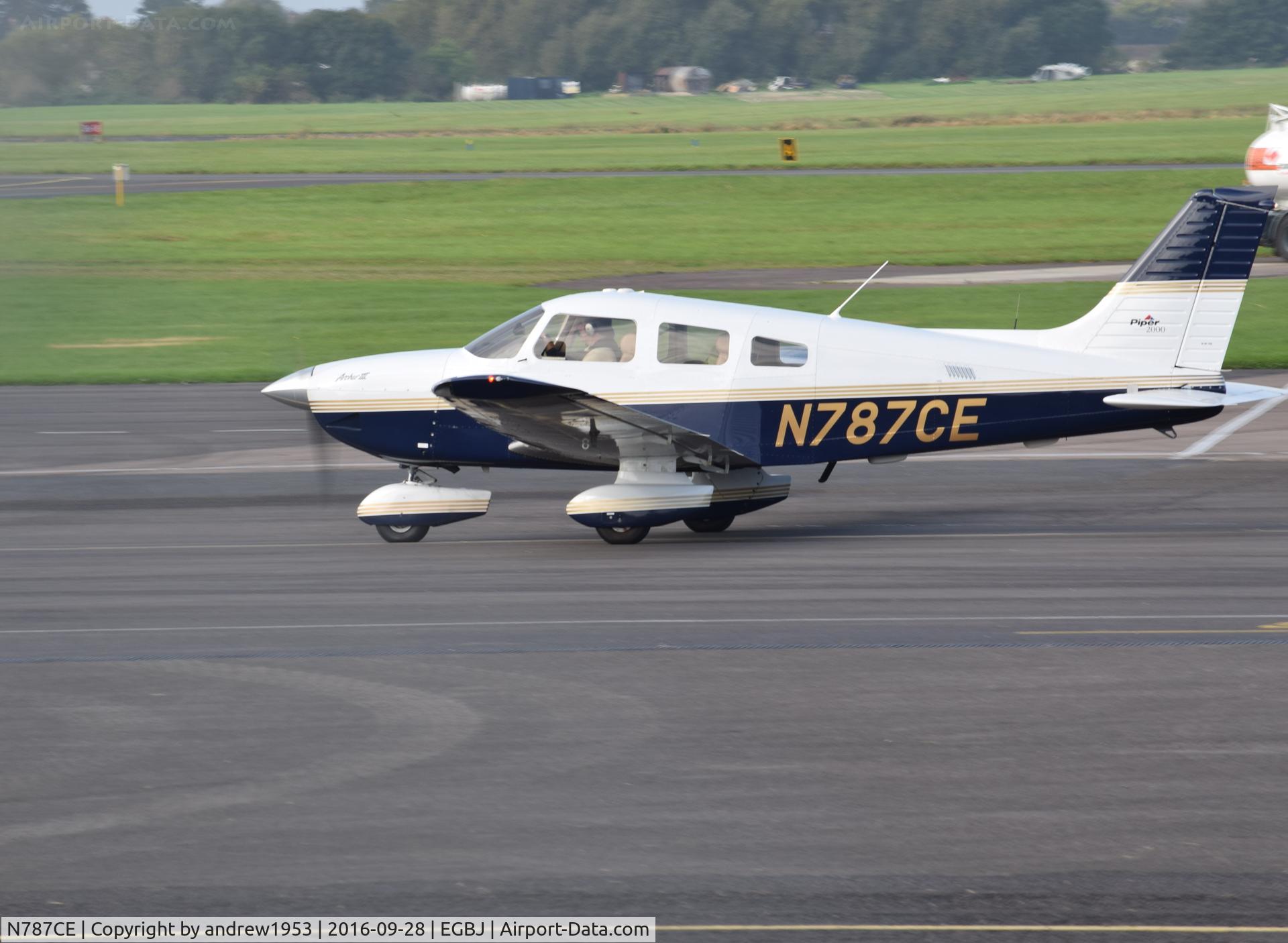 N787CE, Piper PA-28-181 C/N 28-43336, N787CE at Gloucestershire Airport.