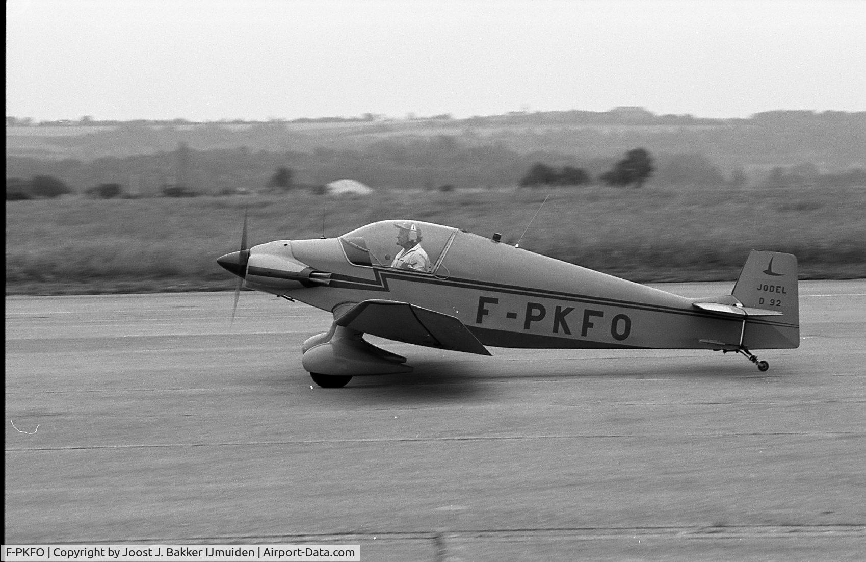 F-PKFO, Jodel D-92 Bebe C/N 446, Brienne le Chateau airfield  RSA Rally  1984