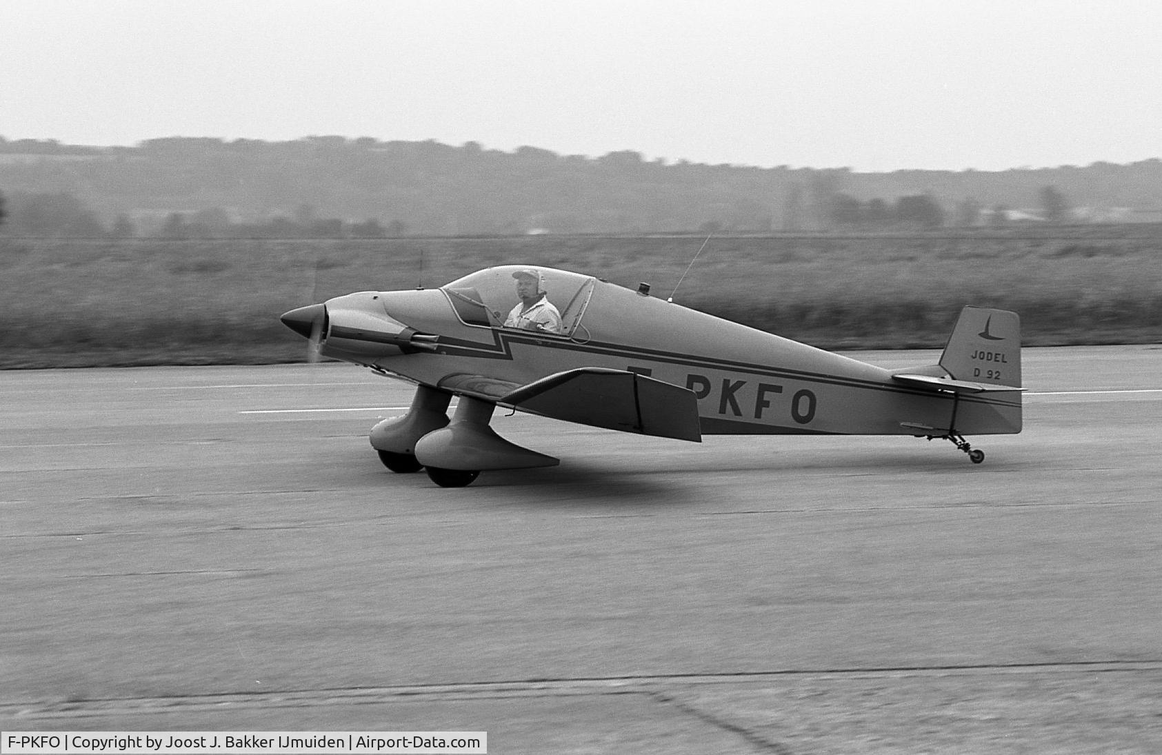 F-PKFO, Jodel D-92 Bebe C/N 446, Brienne le Chateau airfield  RSA Rally  1984