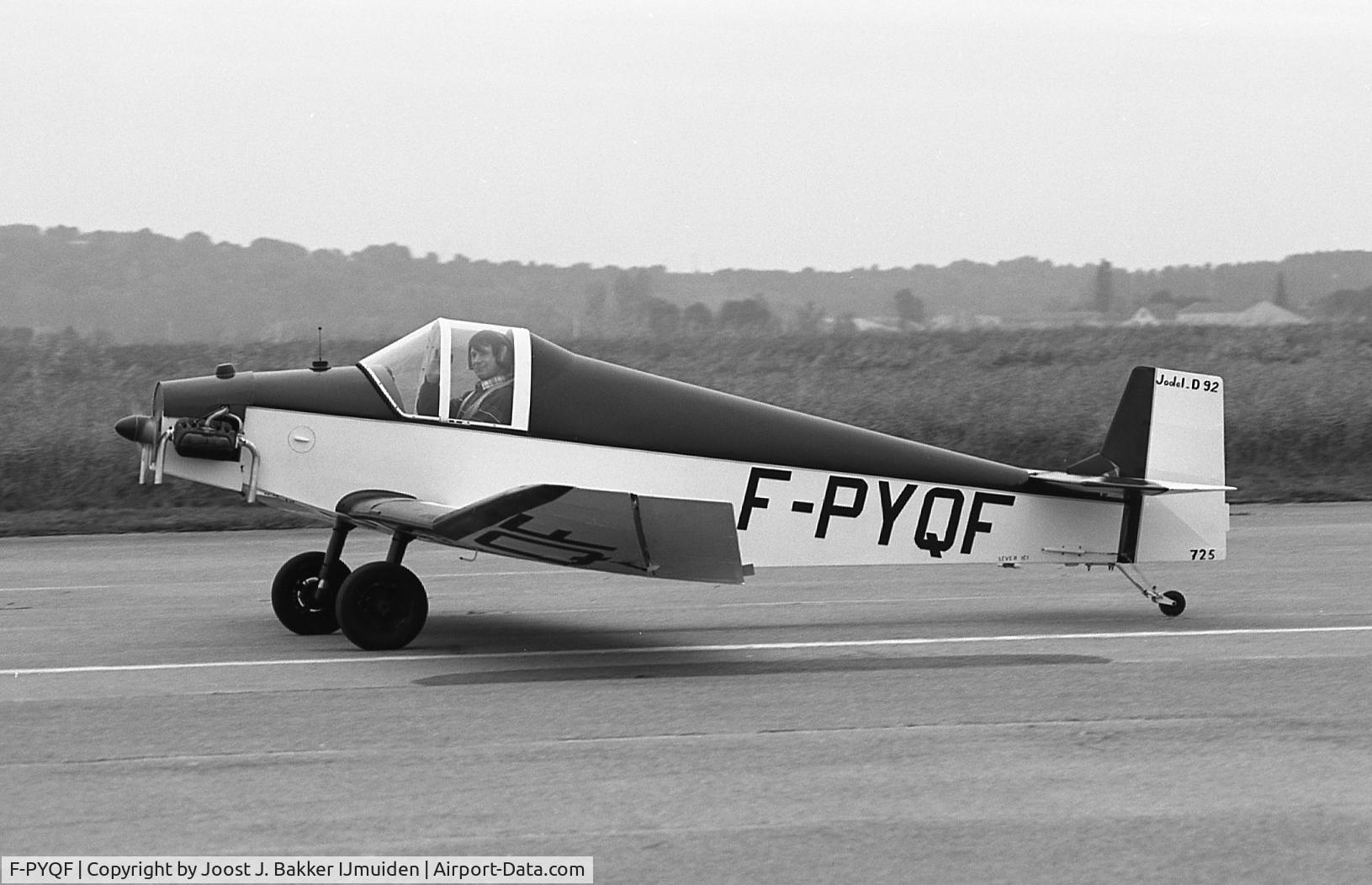 F-PYQF, Jodel D-92 Bebe C/N 725, Brienne le Chateau airfield  RSA Rally  1984