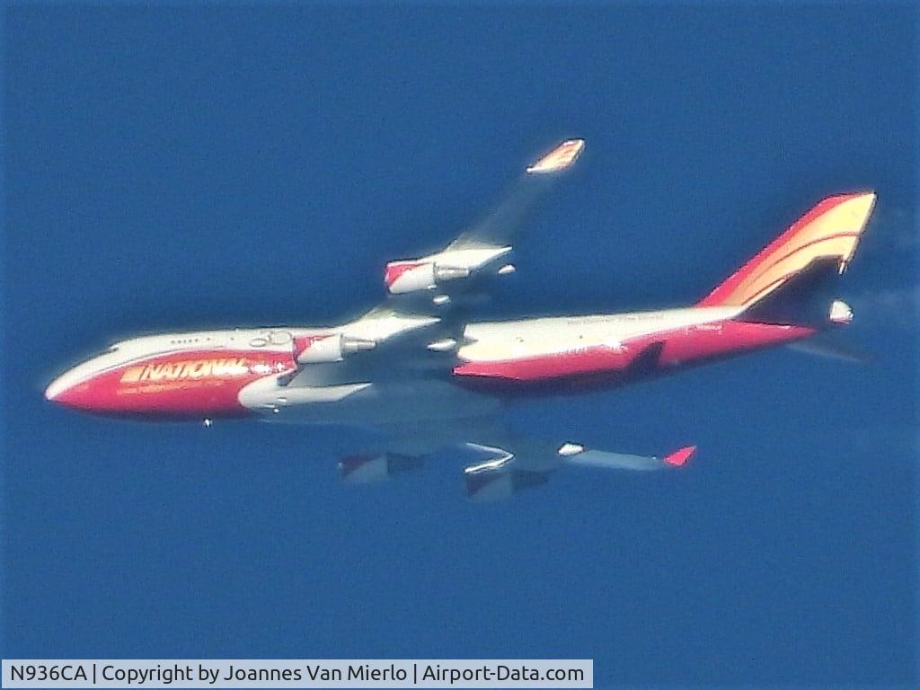 N936CA, 1991 Boeing 747-446(F) C/N 25308, Over Belgium