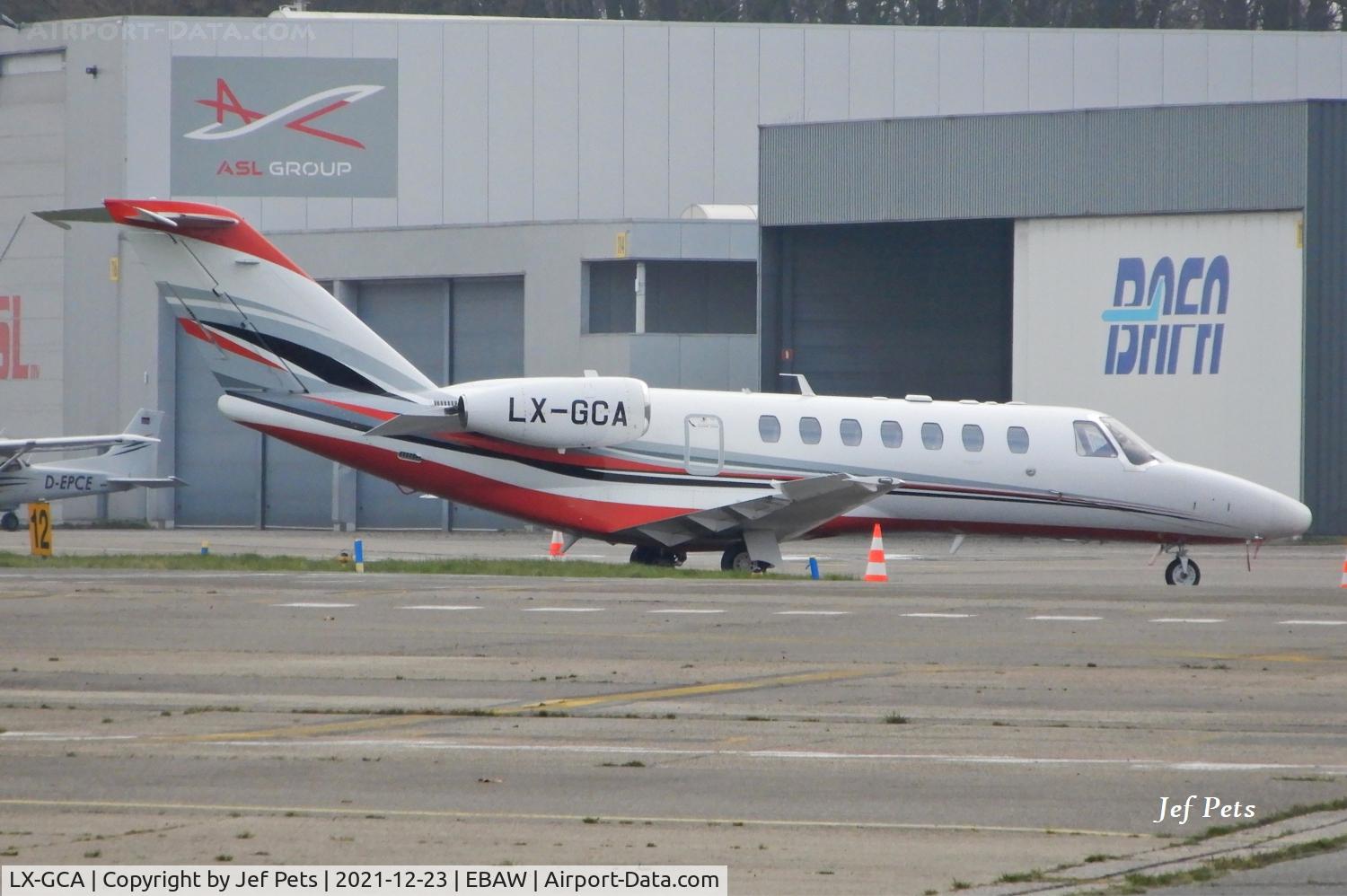 LX-GCA, 2016 Cessna 525B Citationjet CJ3 C/N 525B-0496, At Antwerp Airport.