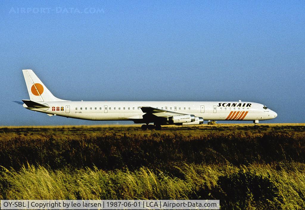 OY-SBL, 1969 Douglas DC-8-63 C/N 46054, Larnaca 1.6.1987