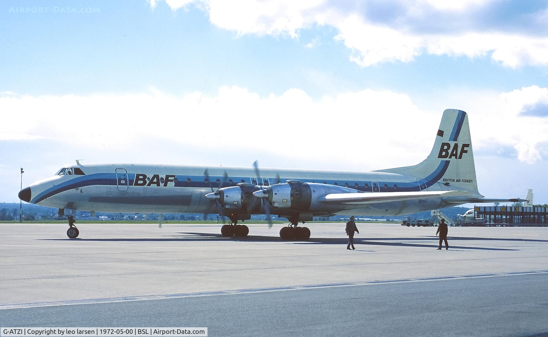 G-ATZI, 1961 Canadair CL-44D4-2 C/N 25, Basel 5.72