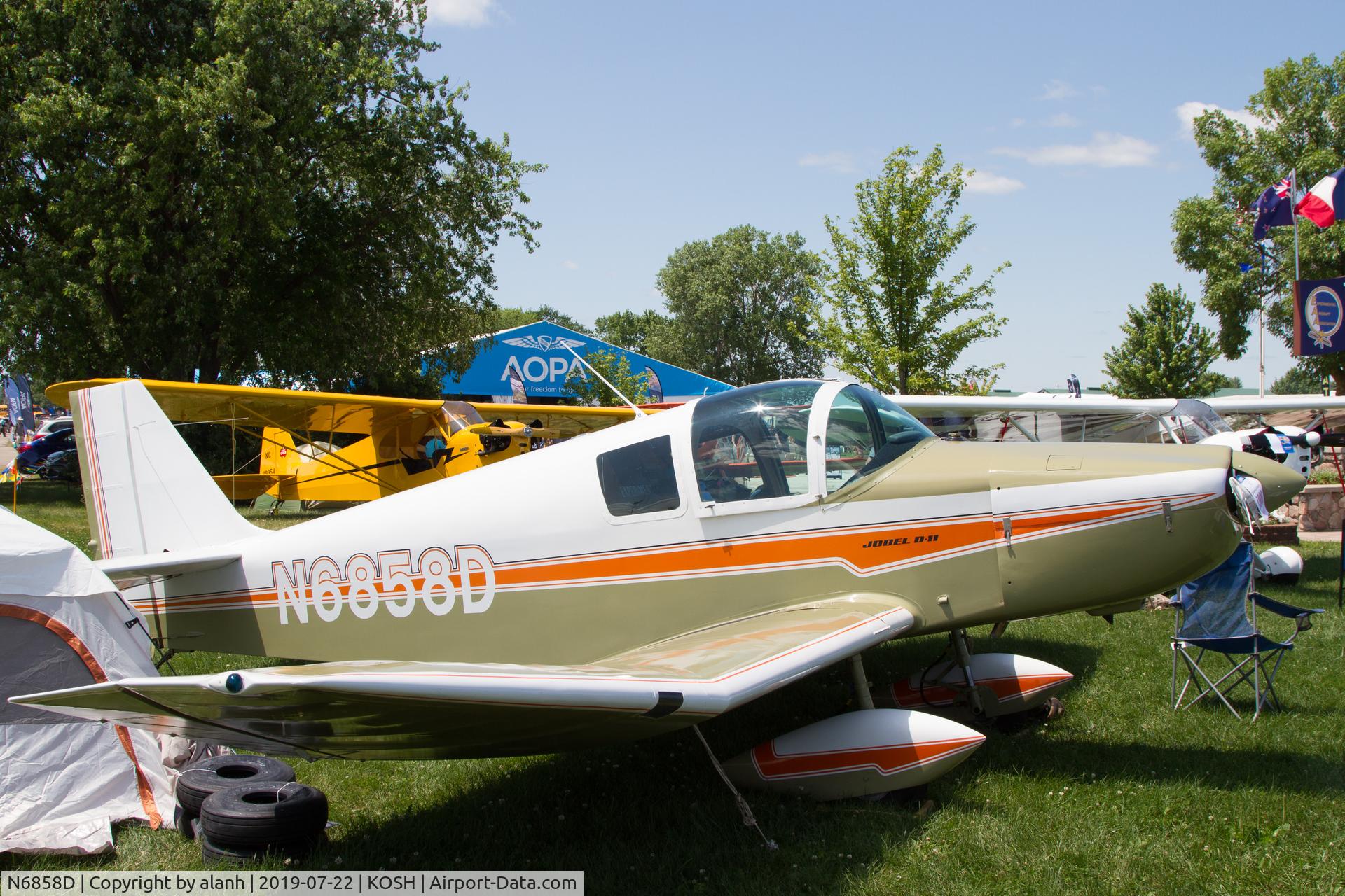 N6858D, 1968 Jodel D-11 C/N F-5074, At AirVenture 2019