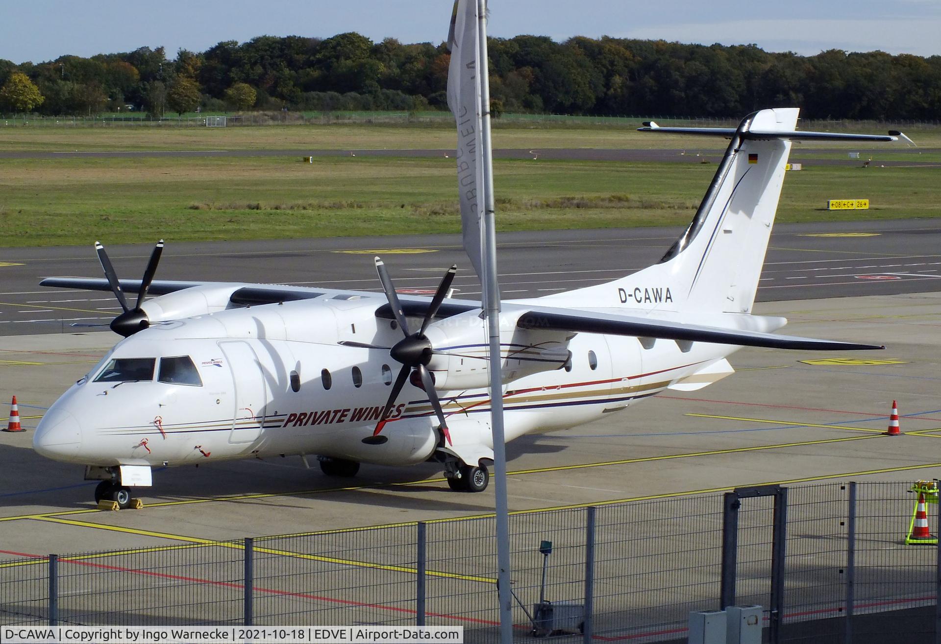 D-CAWA, 1999 Dornier 328-110 C/N 3119, Dornier 328-110 of Private Wings at Braunschweig-Wolfsburg airport, Waggum