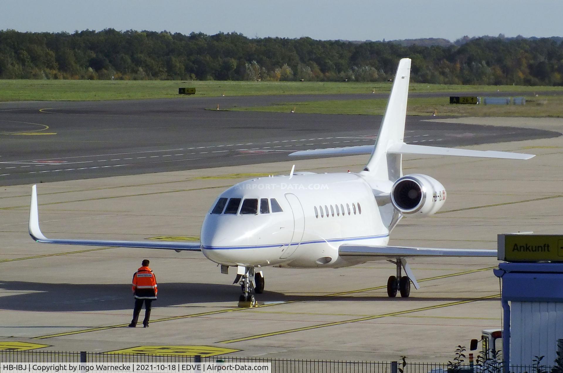 HB-IBJ, Dassault Falcon 2000LXS C/N 340, Dassault Falcon 2000LXS at Braunschweig-Wolfsburg airport, Waggum