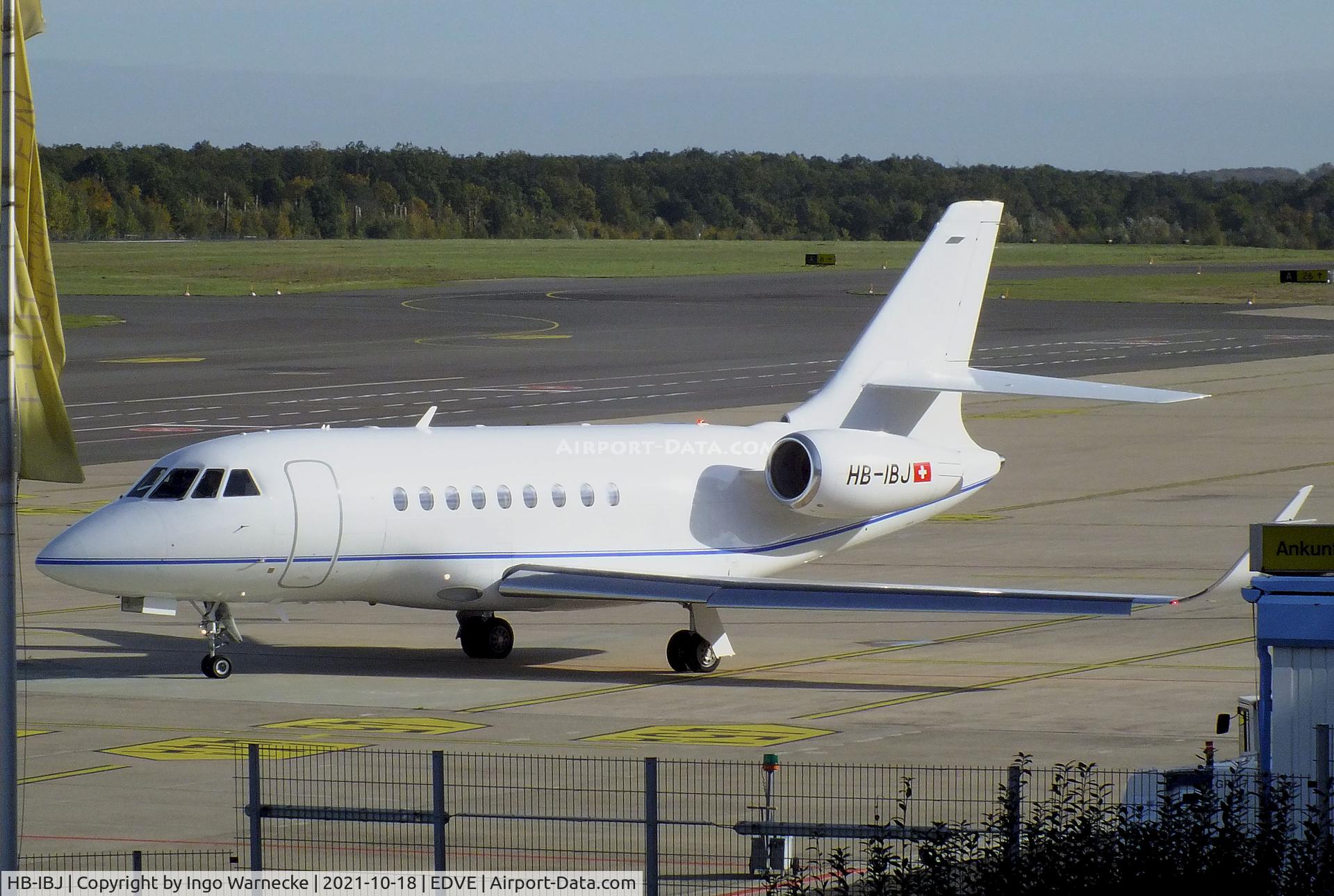 HB-IBJ, Dassault Falcon 2000LXS C/N 340, Dassault Falcon 2000LXS at Braunschweig-Wolfsburg airport, Waggum