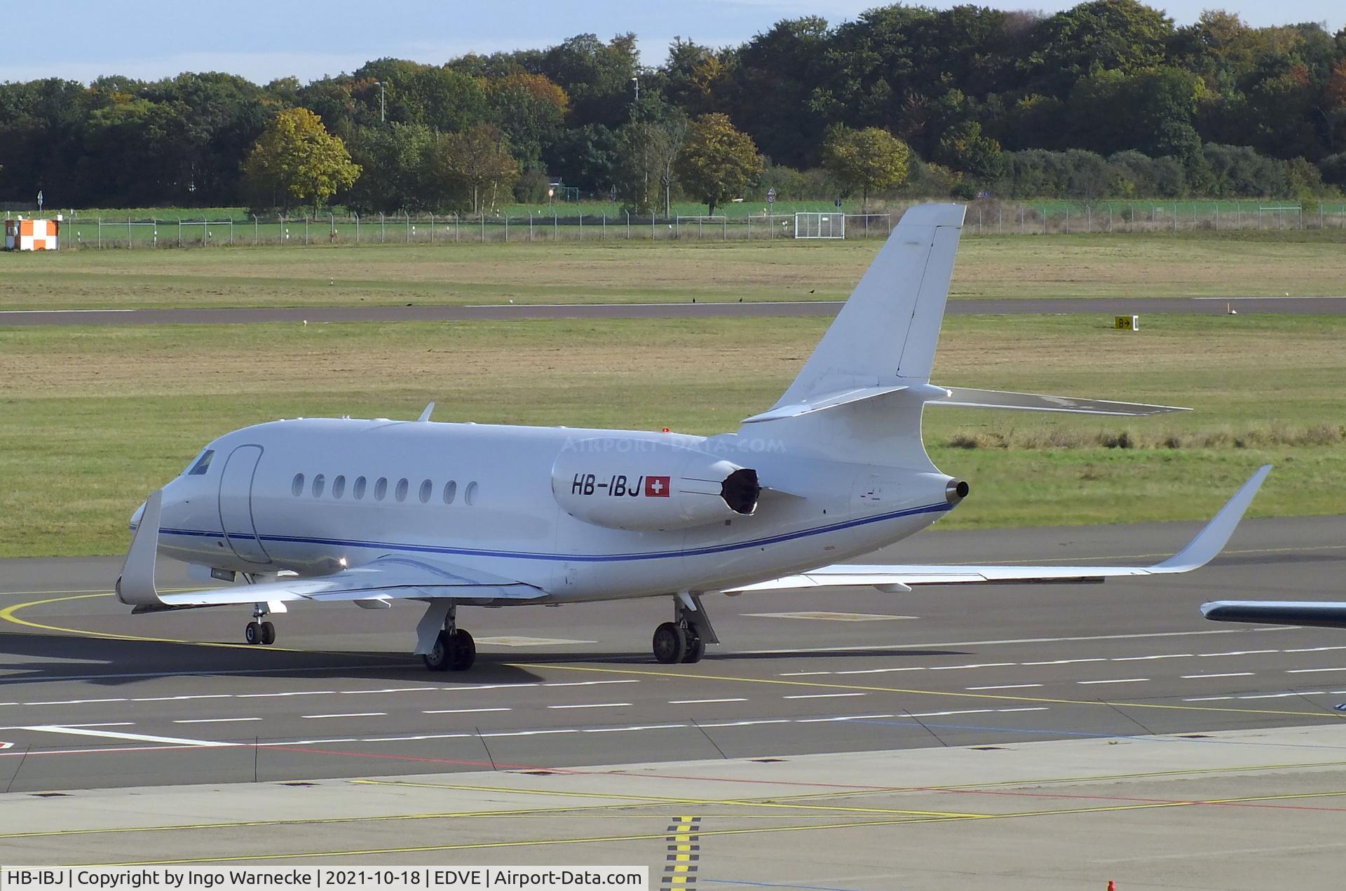 HB-IBJ, Dassault Falcon 2000LXS C/N 340, Dassault Falcon 2000LXS at Braunschweig-Wolfsburg airport, Waggum
