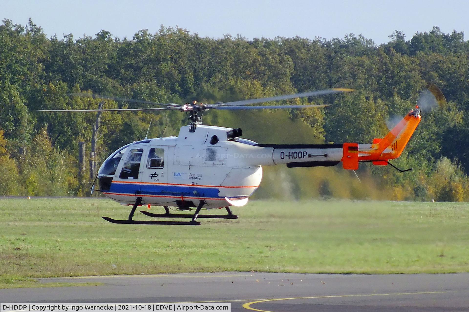 D-HDDP, 1973 MBB Bo.105C C/N S-123, MBB Bo 105C of the DLR at Braunschweig-Wolfsburg airport, Waggum