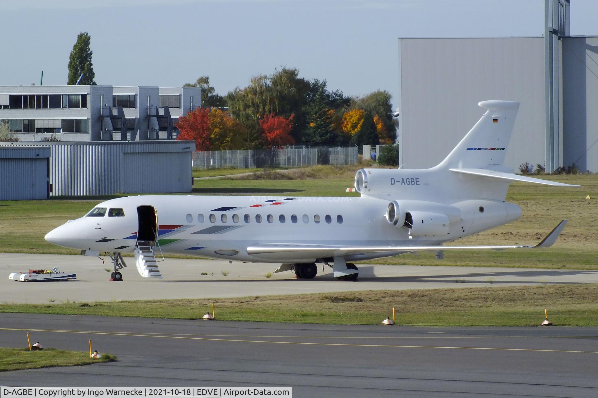 D-AGBE, 2015 Dassault Falcon 7X C/N 268, Dassault Falcon 7X of Volkswagen Airservice at Braunschweig-Wolfsburg airport, Waggum