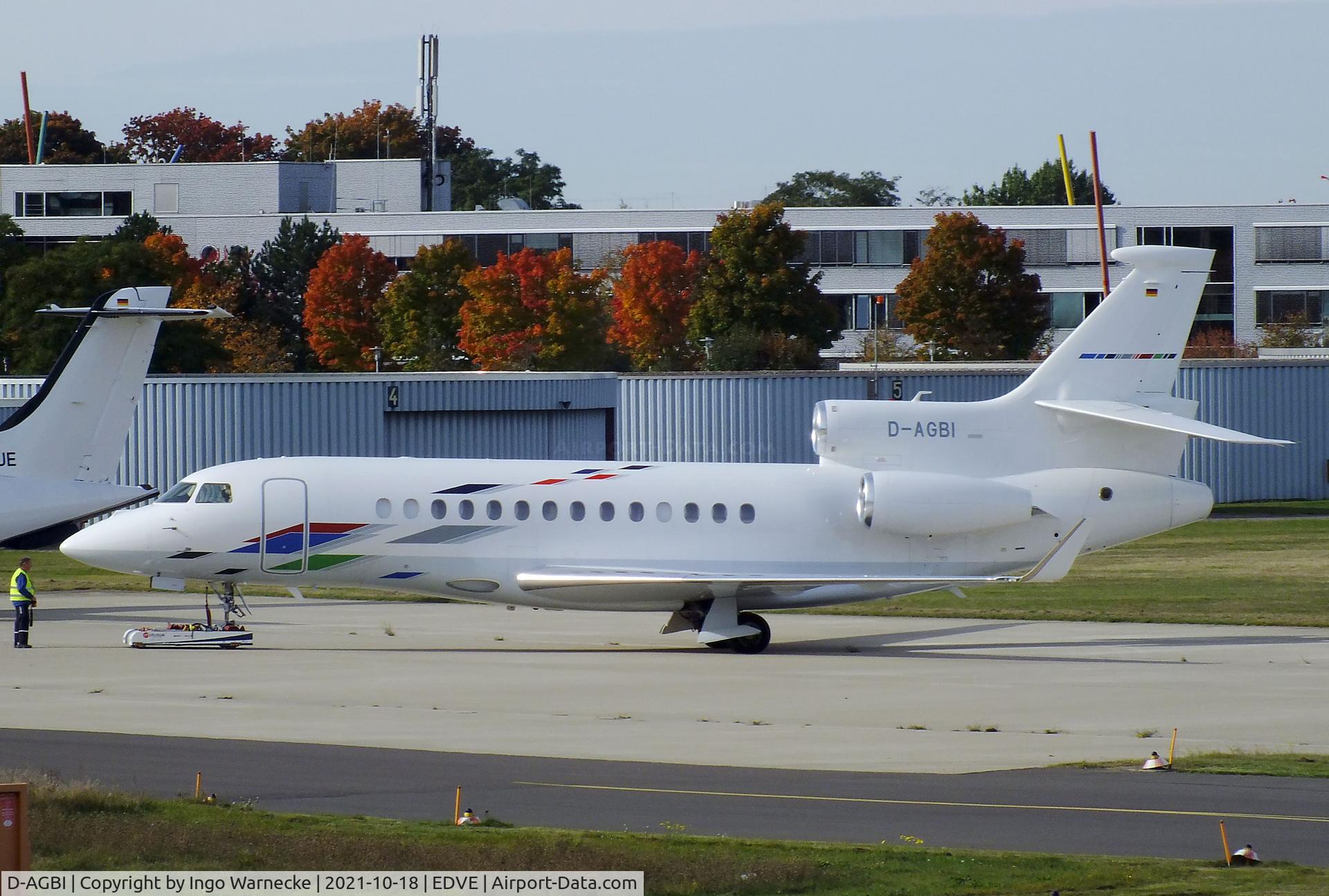 D-AGBI, 2015 Dassault Falcon 7X C/N 267, Dassault Falcon 7X of Volkswagen Airservice at Braunschweig-Wolfsburg airport, Waggum