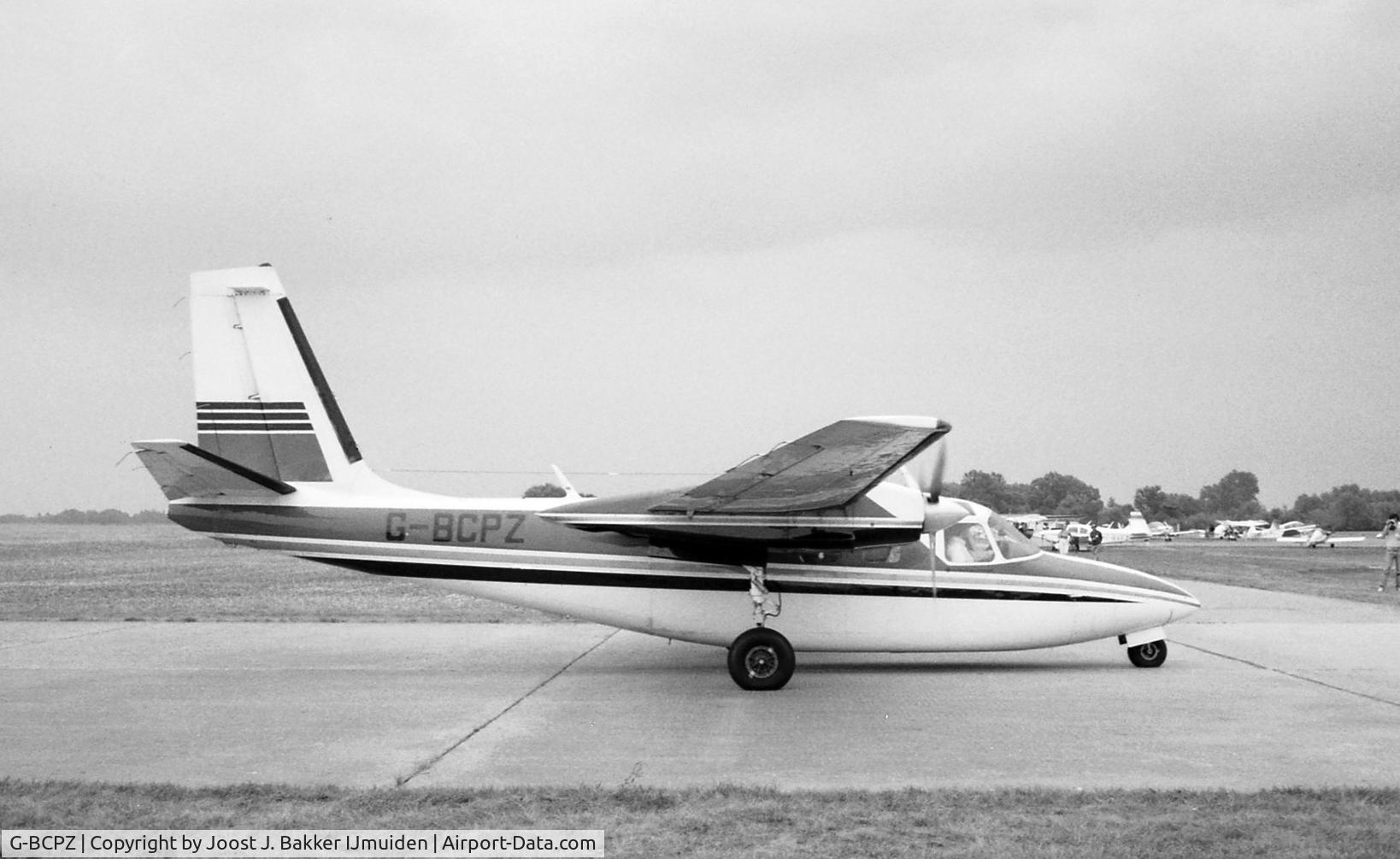 G-BCPZ, 1974 Rockwell 500S Shrike Commander C/N 3200, Brienne le Chateau airfield RSA Rally 1982
