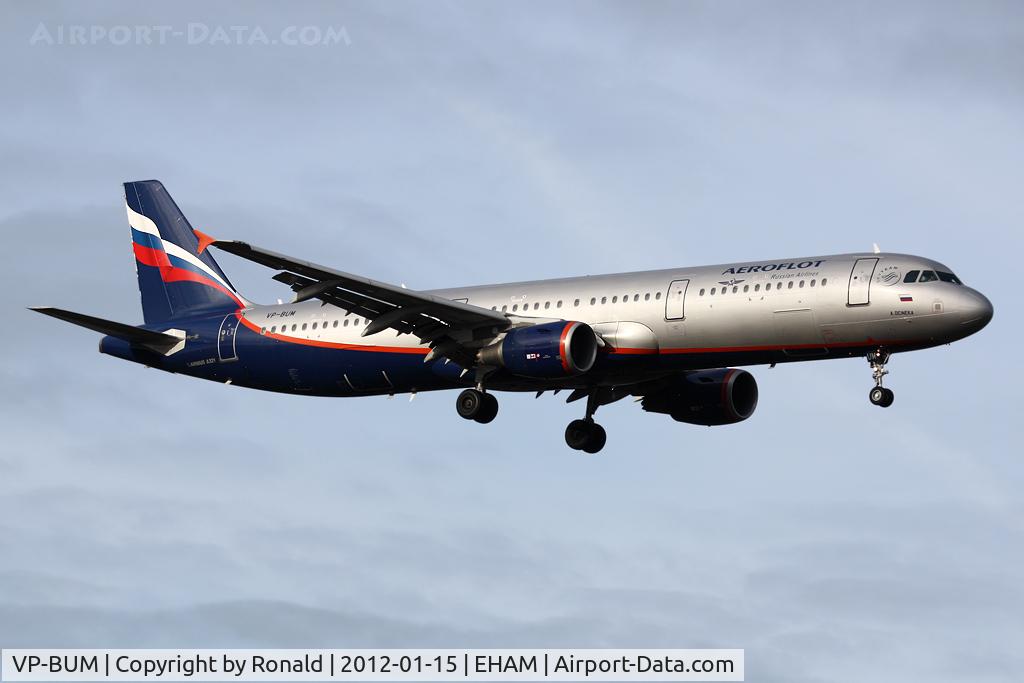 VP-BUM, 2007 Airbus A321-211 C/N 3267, at spl
