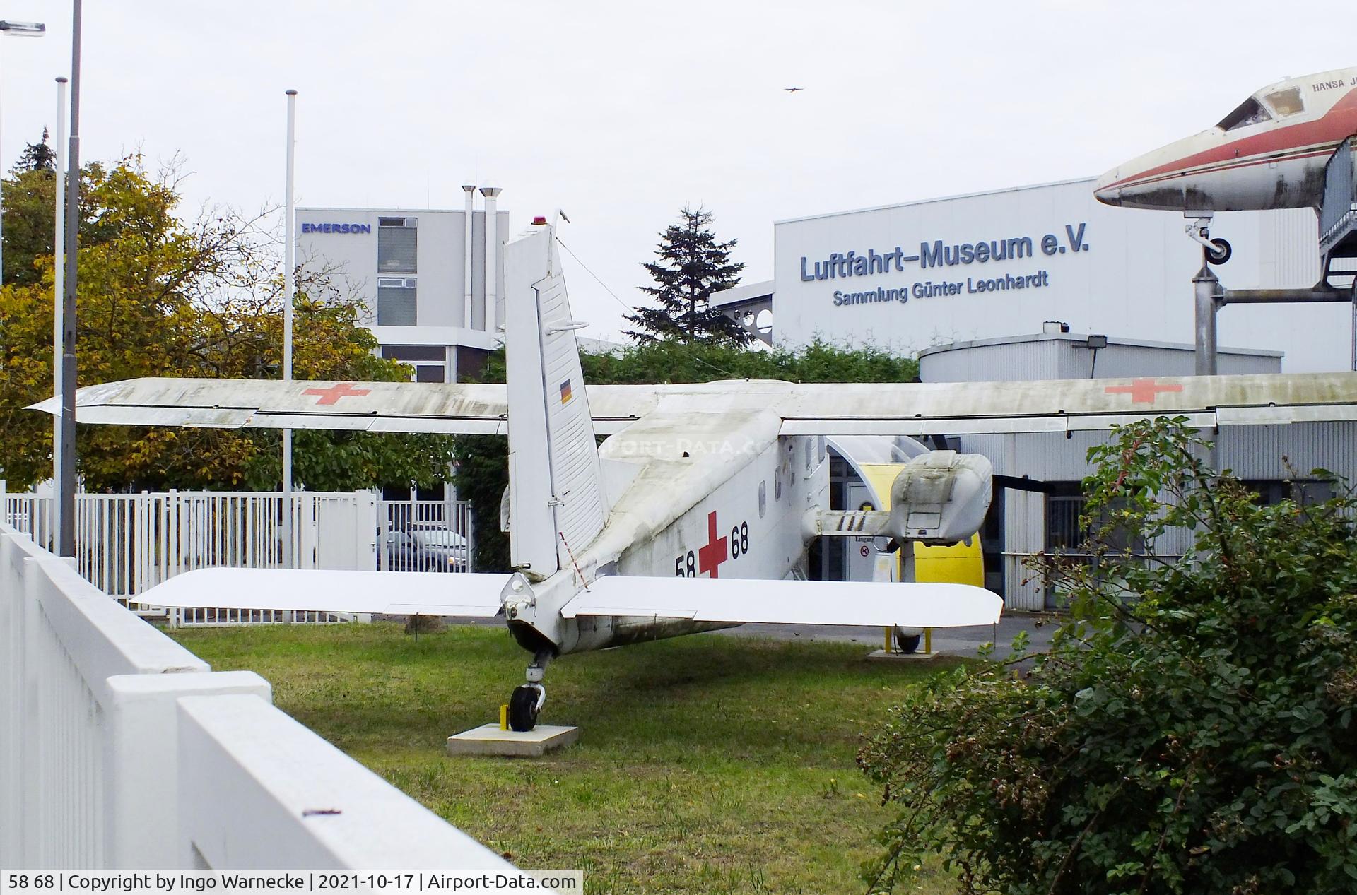 58 68, Dornier Do-28D-2 Skyservant C/N 4143, Dornier Do 28D-2 Skyservant at the Luftfahrtmuseum Laatzen, Laatzen (Hannover)