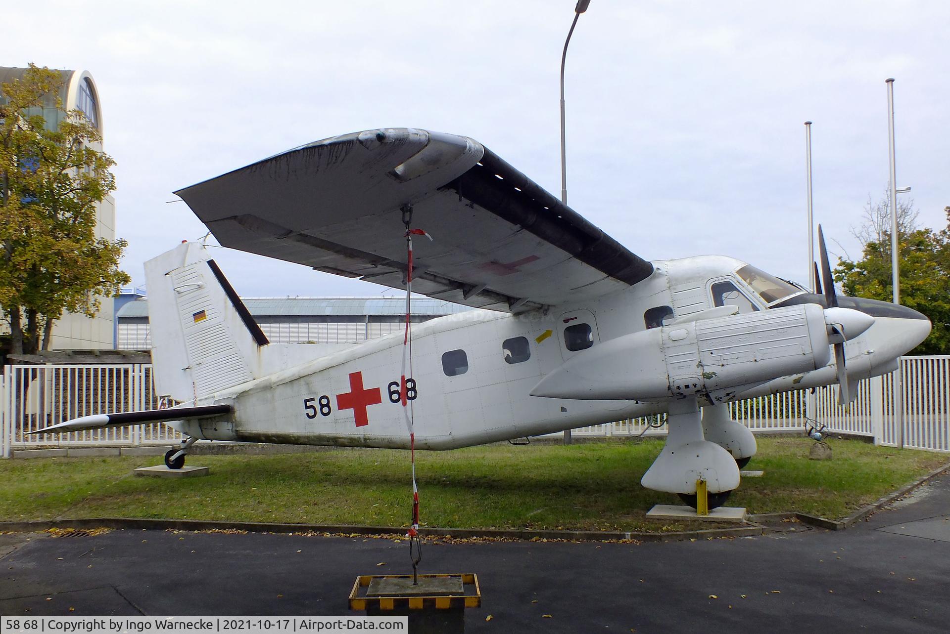 58 68, Dornier Do-28D-2 Skyservant C/N 4143, Dornier Do 28D-2 Skyservant at the Luftfahrtmuseum Laatzen, Laatzen (Hannover)
