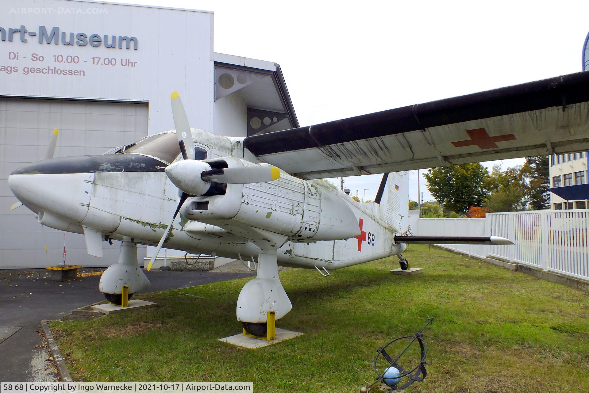 58 68, Dornier Do-28D-2 Skyservant C/N 4143, Dornier Do 28D-2 Skyservant at the Luftfahrtmuseum Laatzen, Laatzen (Hannover)