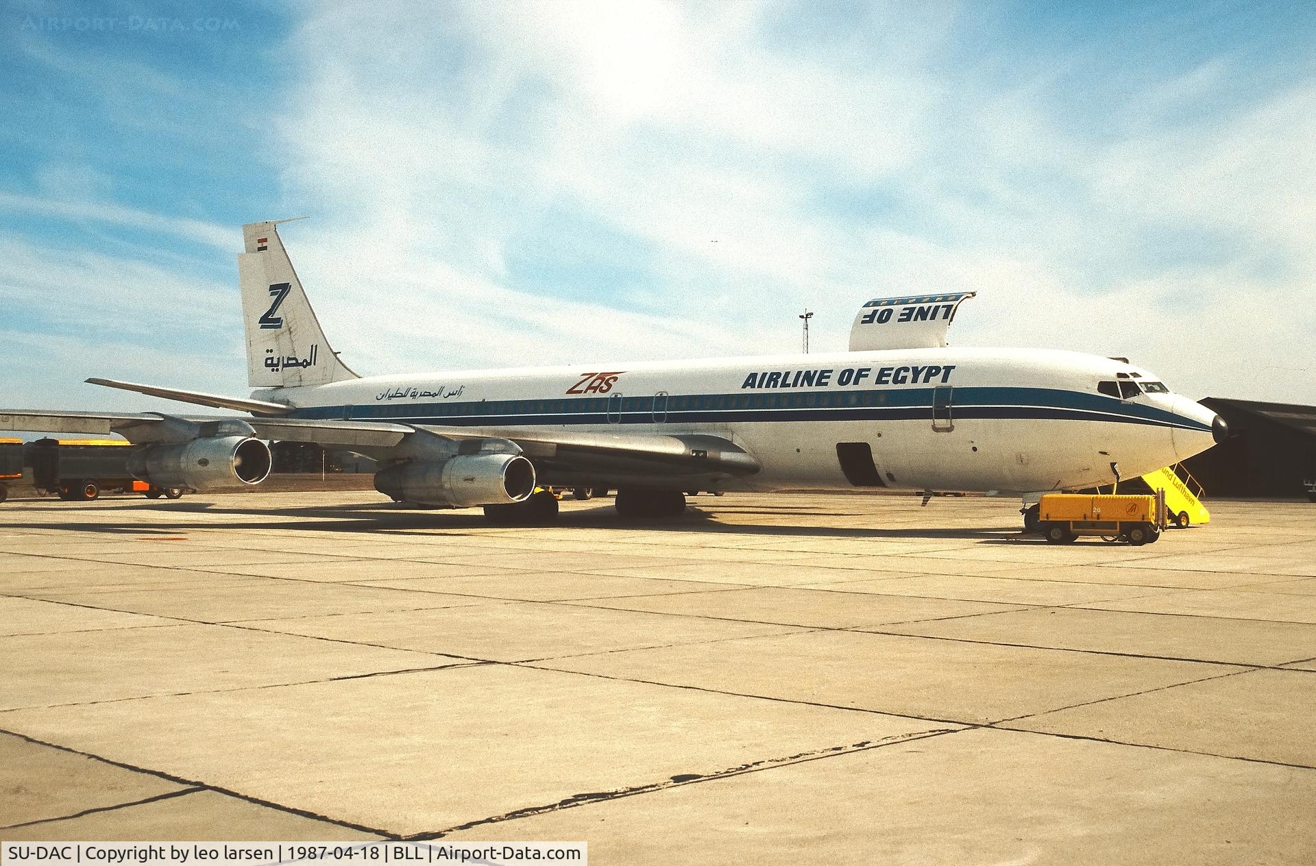 SU-DAC, 1968 Boeing 707-336C C/N 19843, Billound 18.4.1987