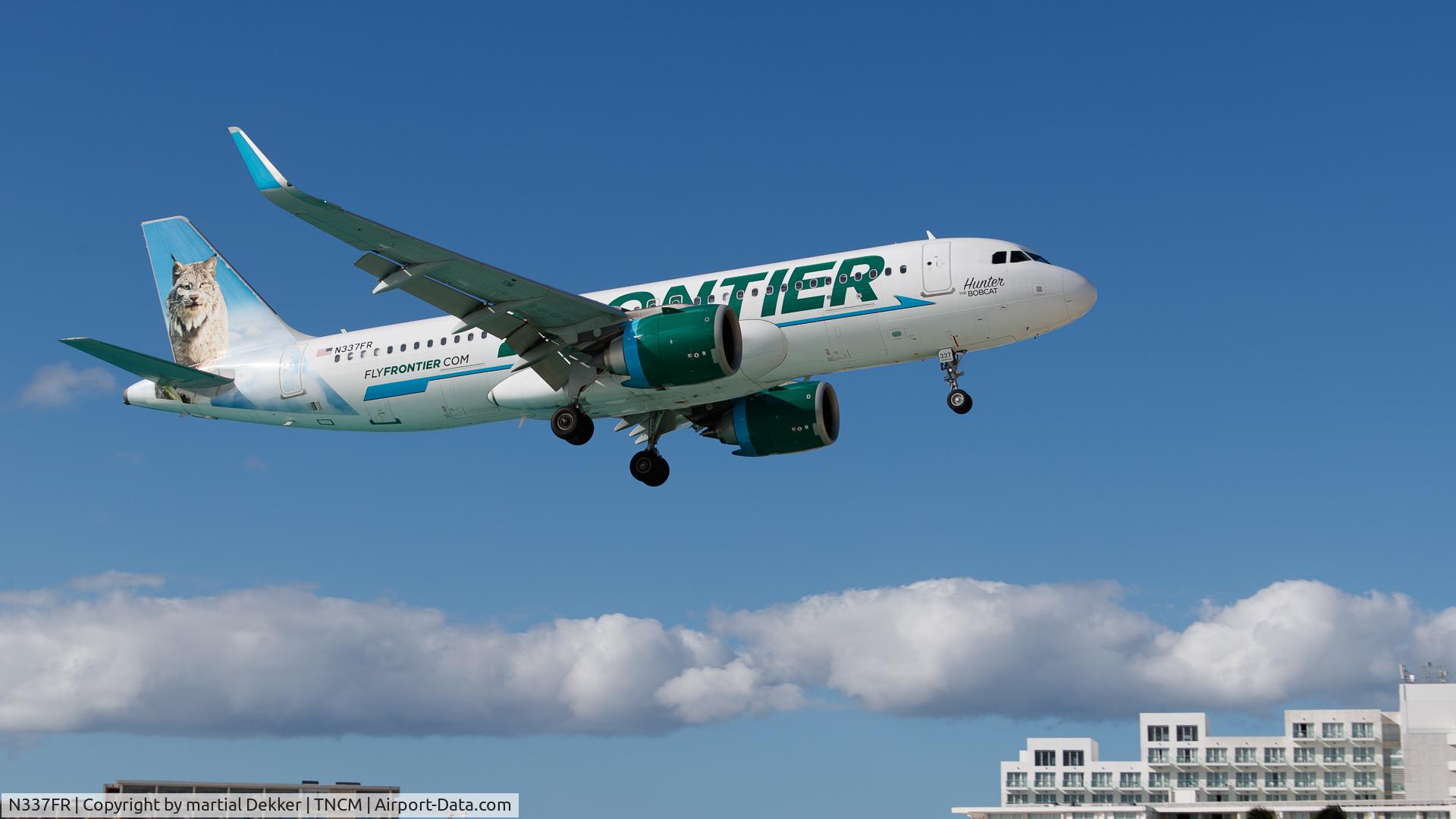 N337FR, 2018 Airbus A320-251N C/N 8380, Maho beach
