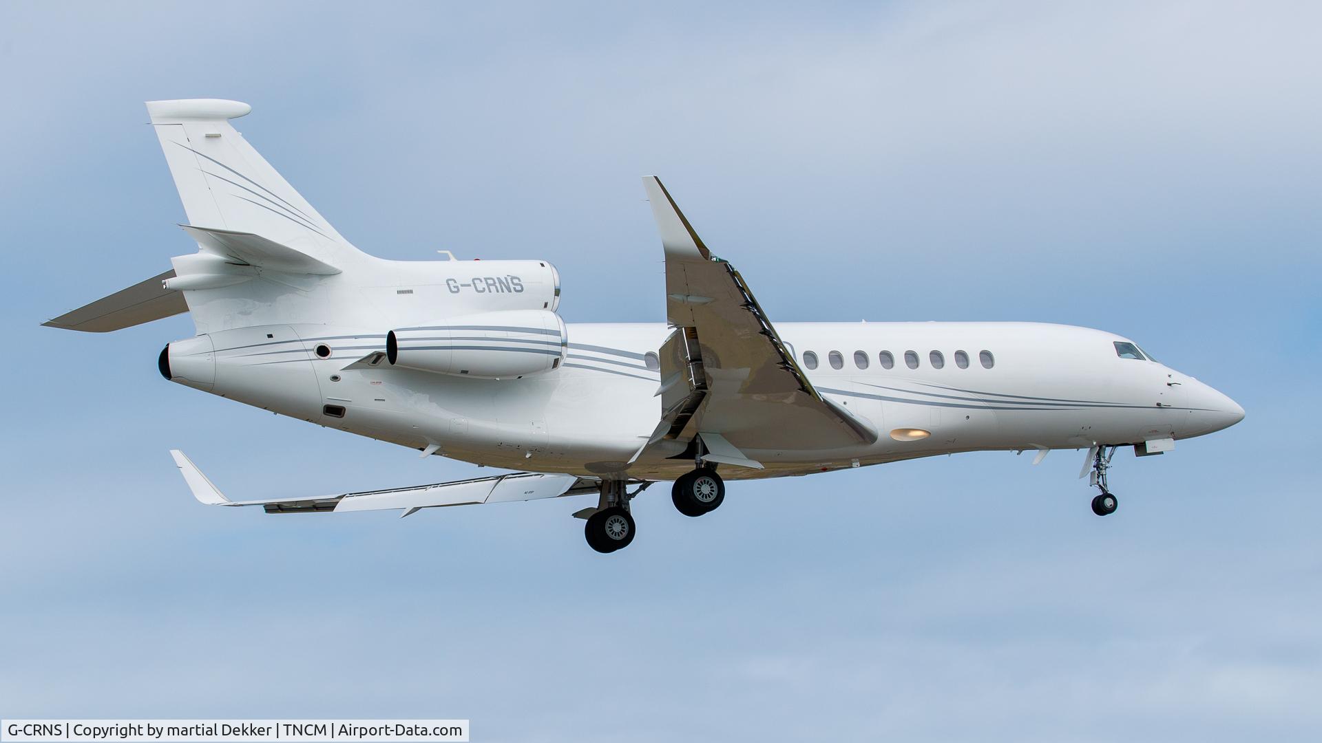 G-CRNS, 2012 Dassault Falcon 7X C/N 161, Maho beach