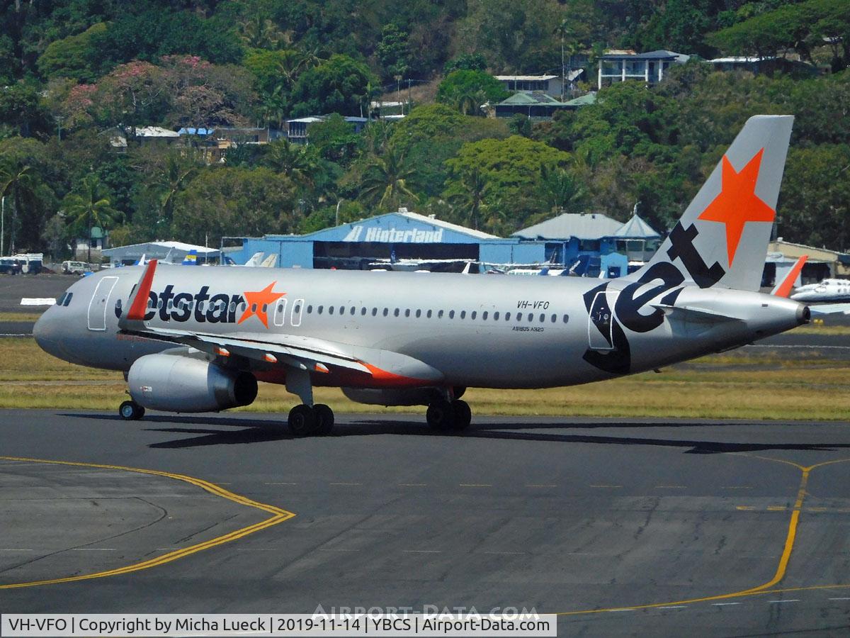 VH-VFO, 2013 Airbus A320-232 C/N 5631, At Cairns