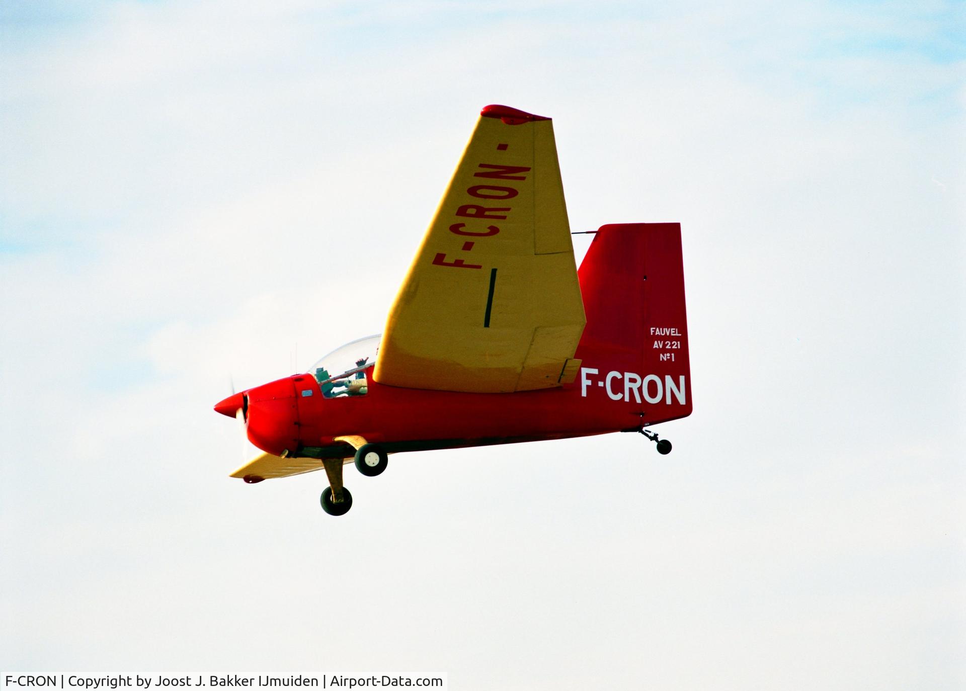 F-CRON, Fauvel AV-221 C/N 01, Brienne le Chateau airfield  RSA Rally  1984
