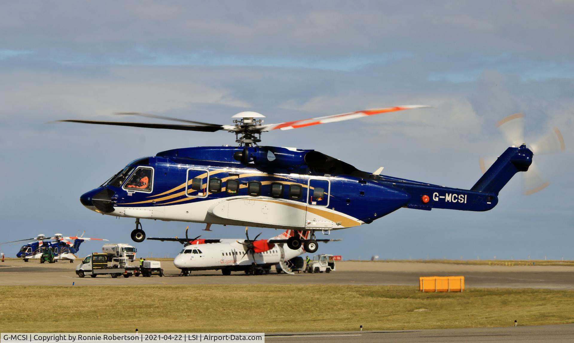 G-MCSI, 2017 Sikorsky S-92A C/N 920304, Outbound from Sumburgh