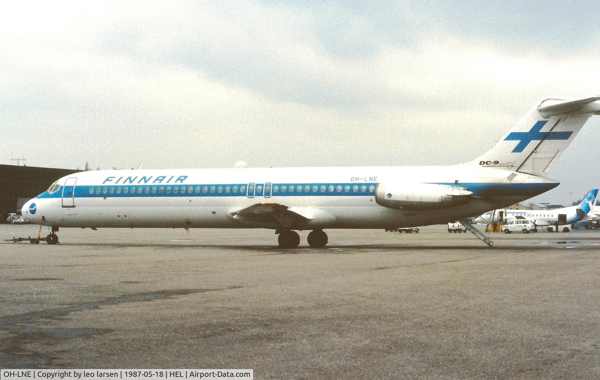 OH-LNE, 1974 Douglas DC-9-41 C/N 47605, Helsinki 18.5.1987
