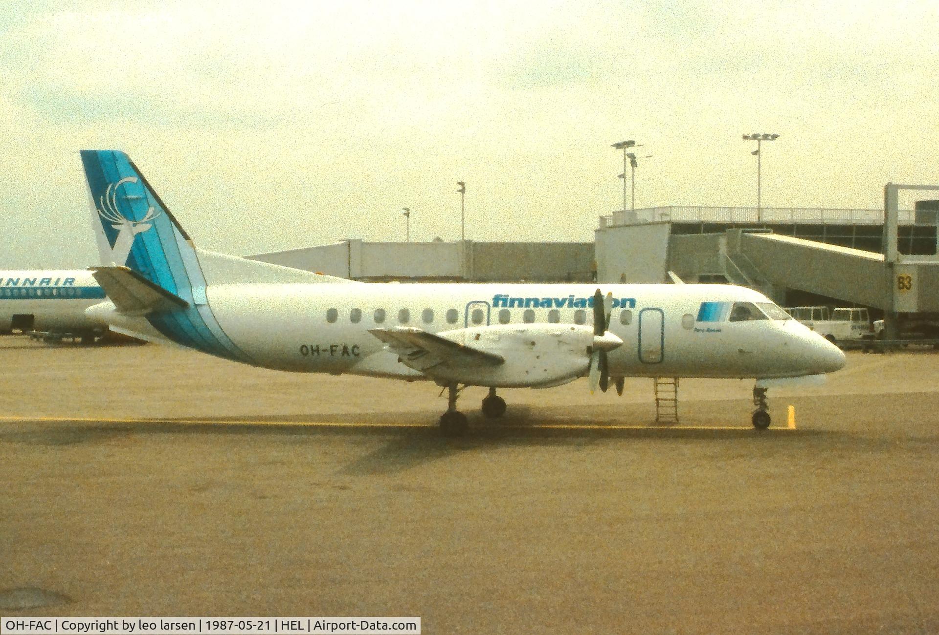 OH-FAC, 1986 Saab 340A C/N 340A070, Helsinki 21.5.1987