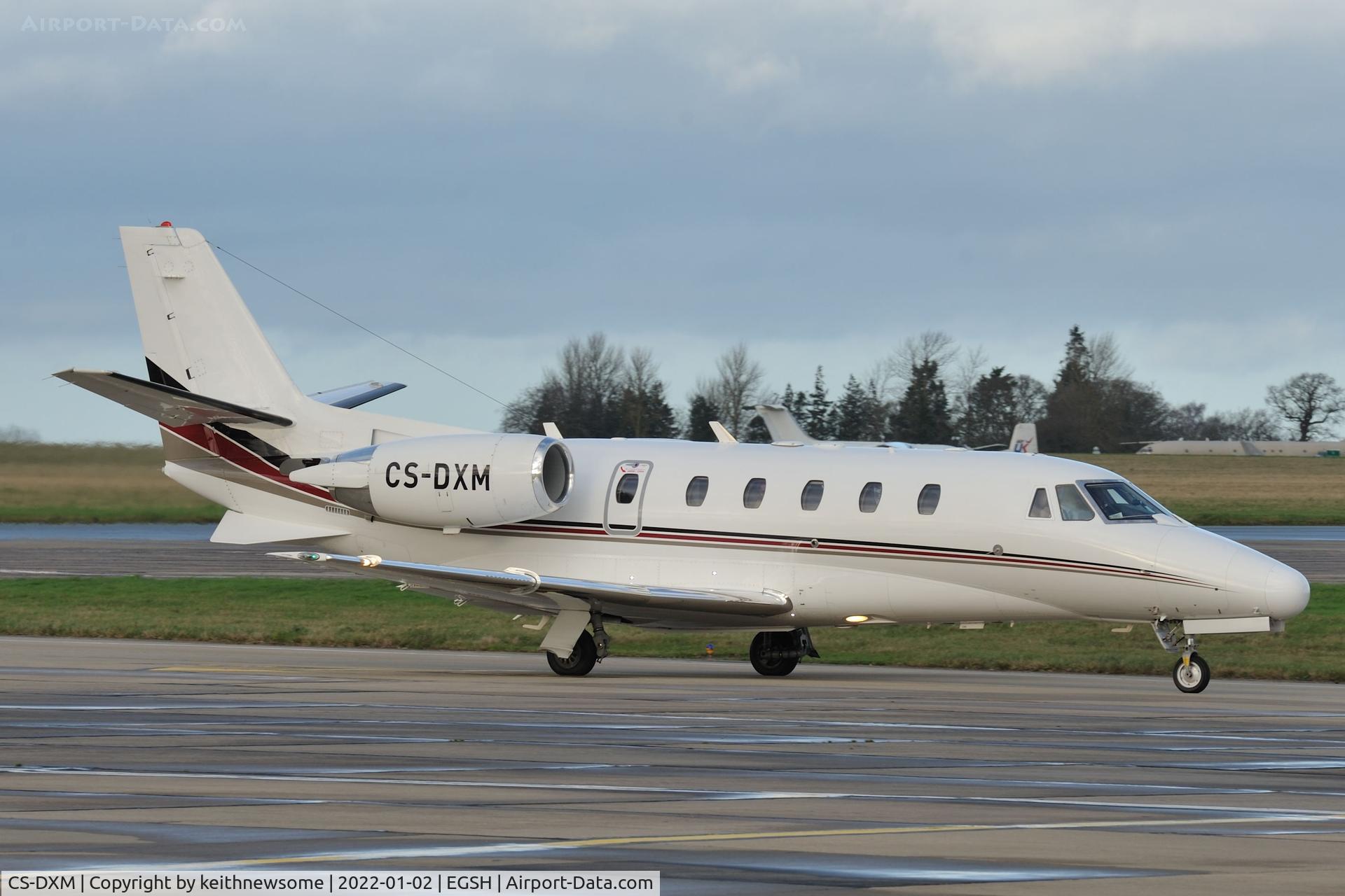 CS-DXM, 2007 Cessna 560 Citation XLS C/N 560-5683, Leaving Norwich.