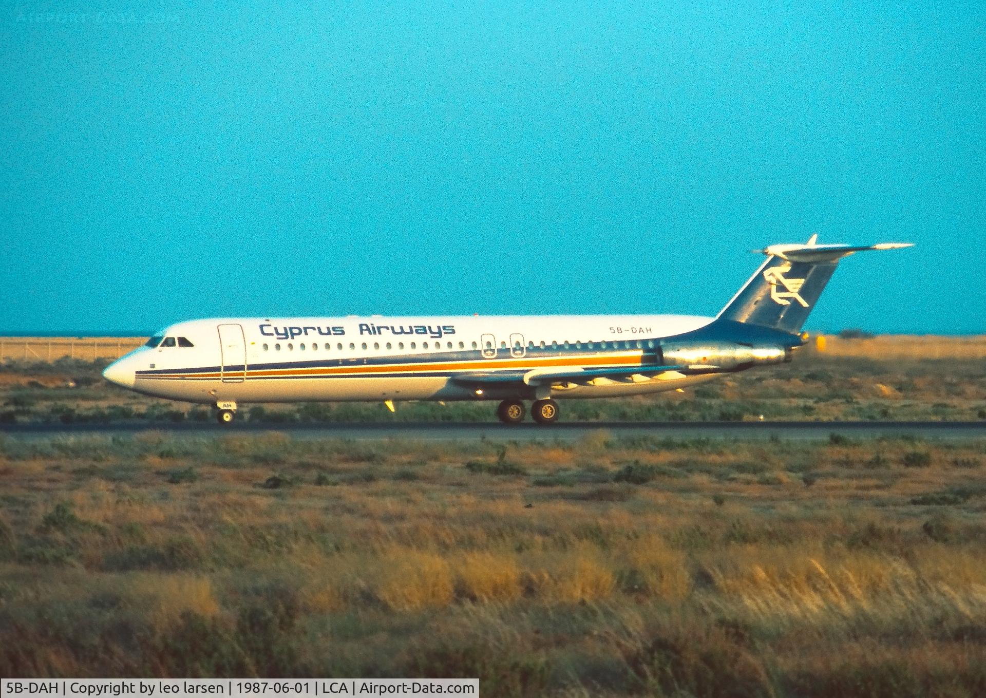 5B-DAH, 1978 BAC 111-537GF One-Eleven C/N BAC.258, Larnaca 1.6.1987